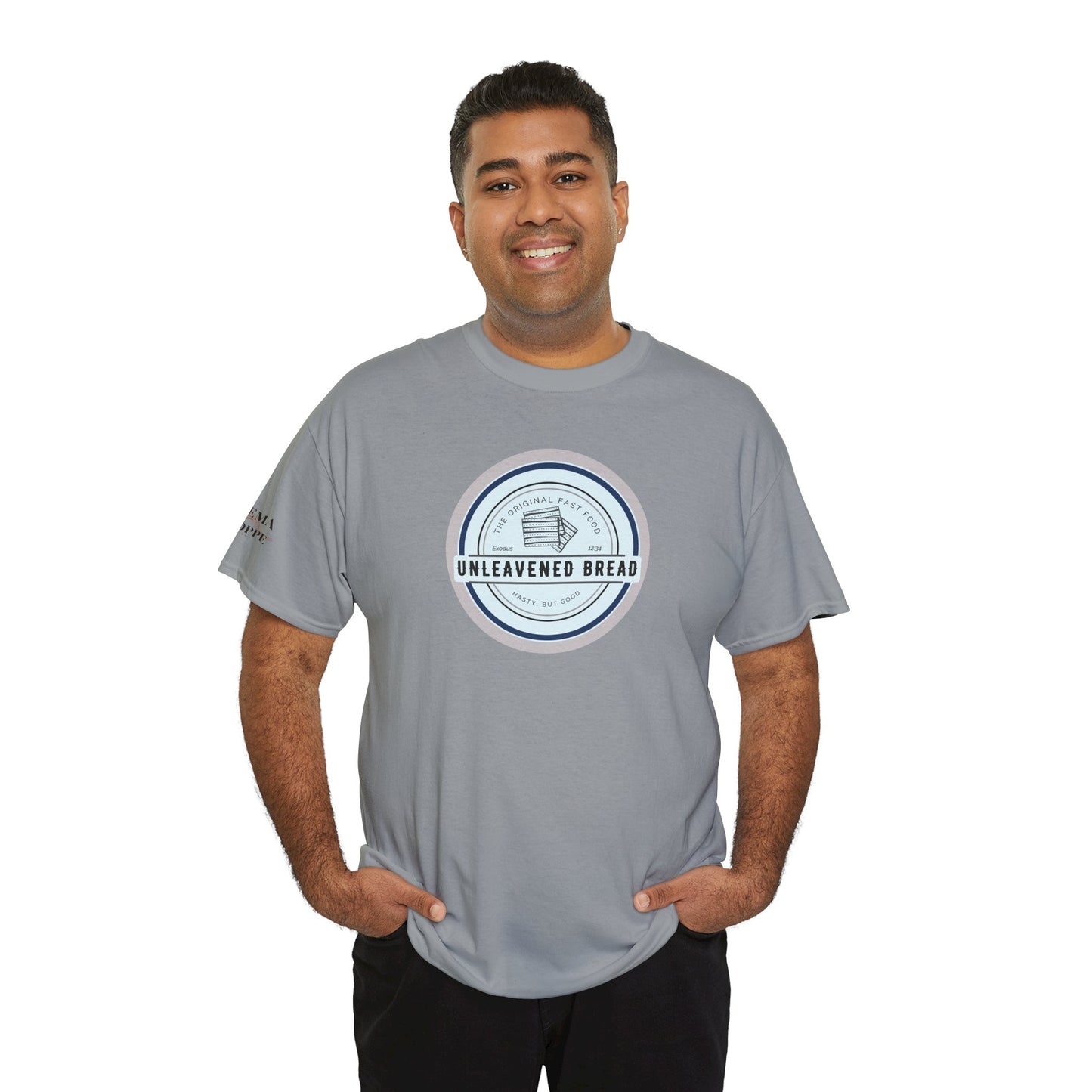 Unleavened Bread Matzo T-Shirt — "Hasty but Good" Passover Biblical Humor Tee