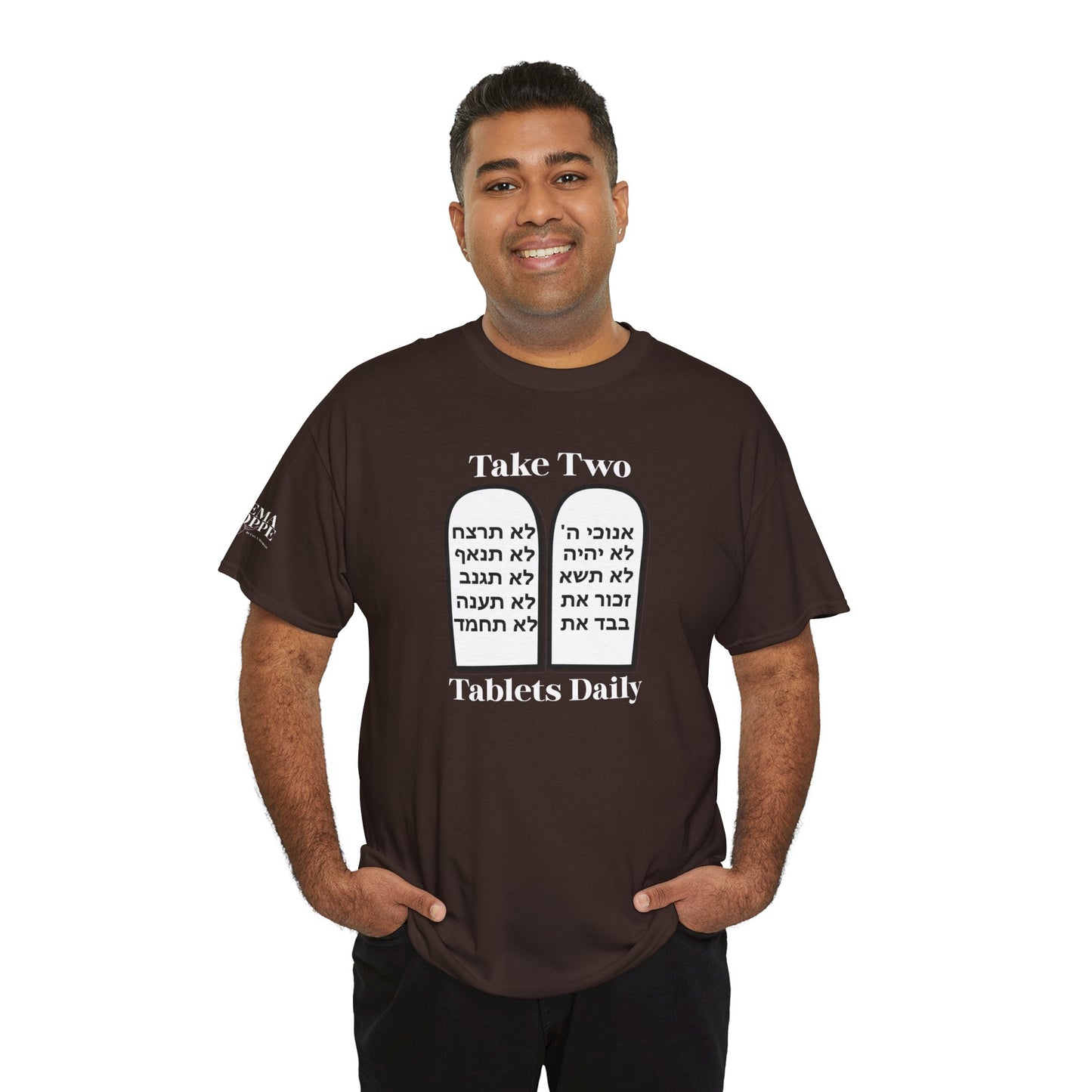 Unisex Tee Take Two Tablets Daily Commandments Shirt