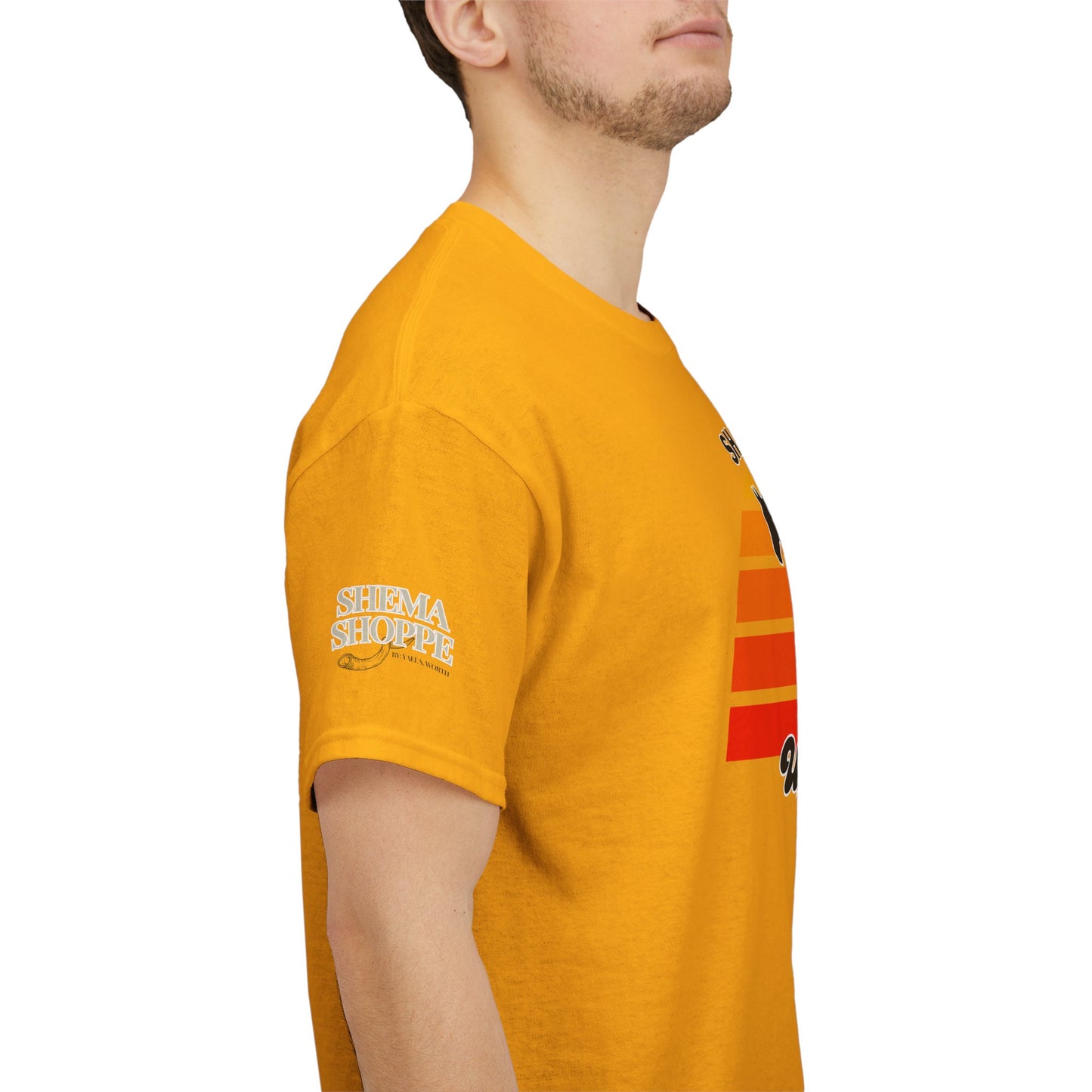 Shabbat Unbridled Joy Tee — Retro Horse Sabbath Sunset T‑Shirt