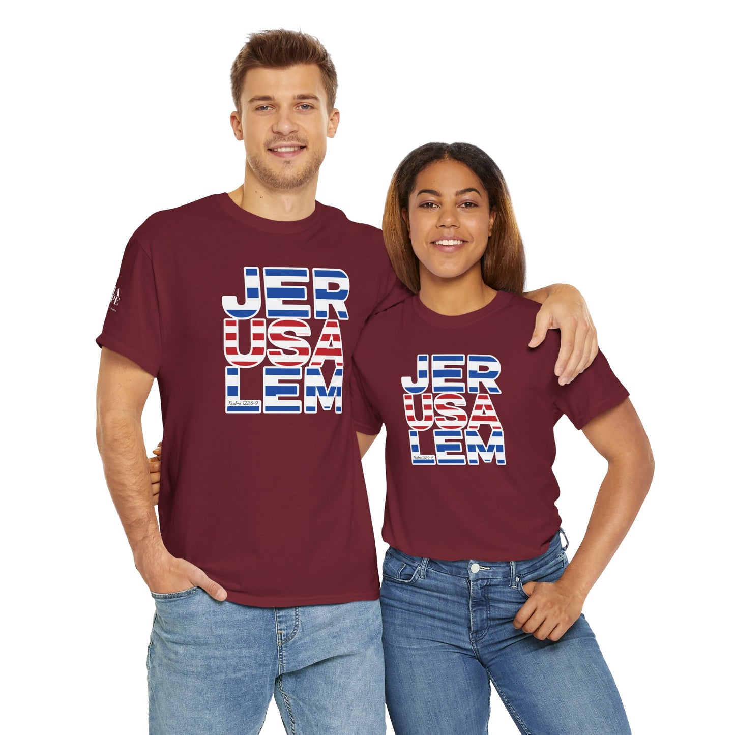 JerUSAlem Psalms 122:6-9 Unisex Tee Patriotic T-Shirt Solidarity