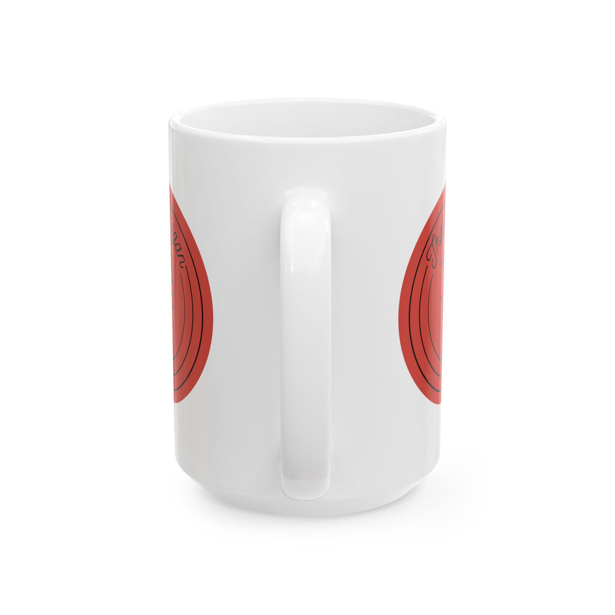 That's Pagan Funny Ceramic Mug – Red Minimalist Coffee Cup