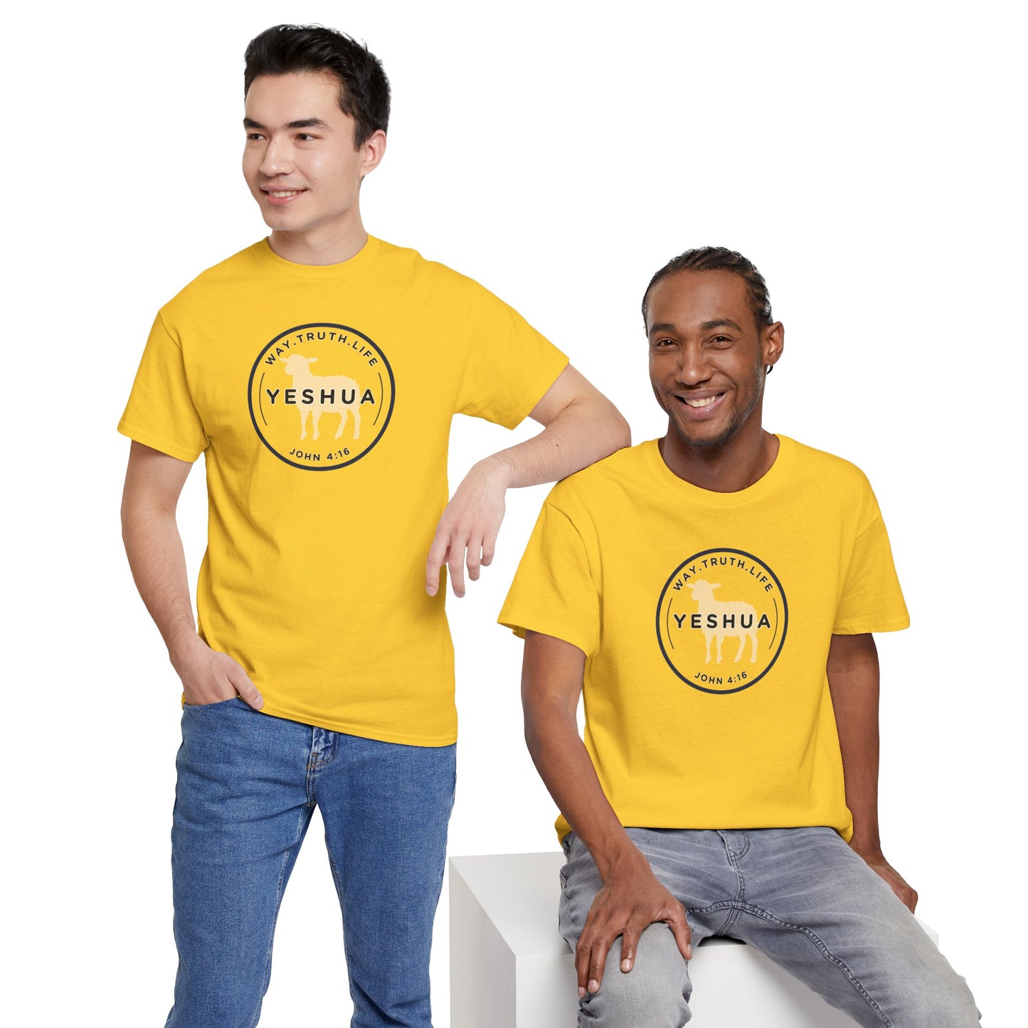 Yeshua 'Way, Truth, Life' Heavy Cotton Graphic Tee
