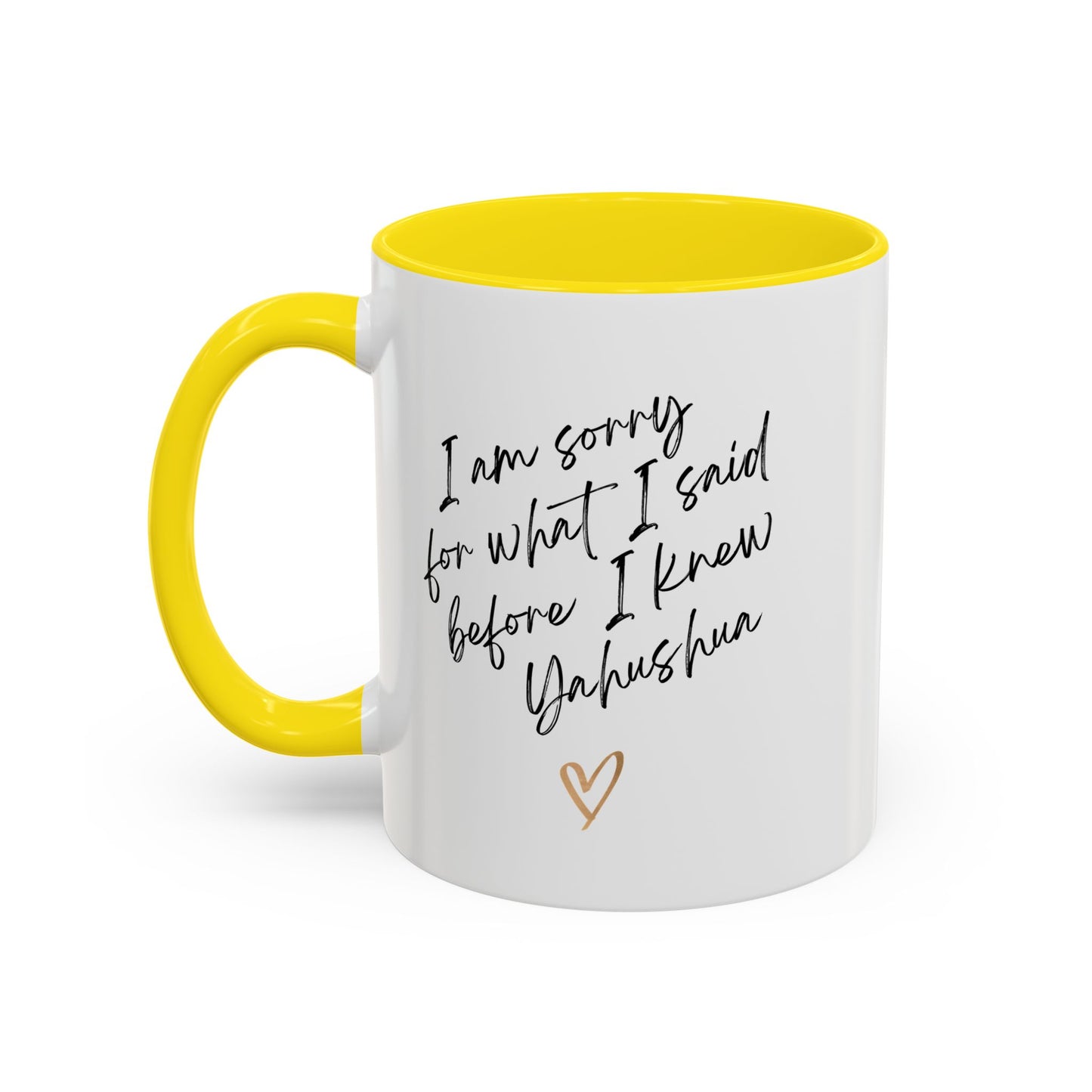 I'm Sorry (Yahushua) Accent Coffee Mug (11, 15oz)