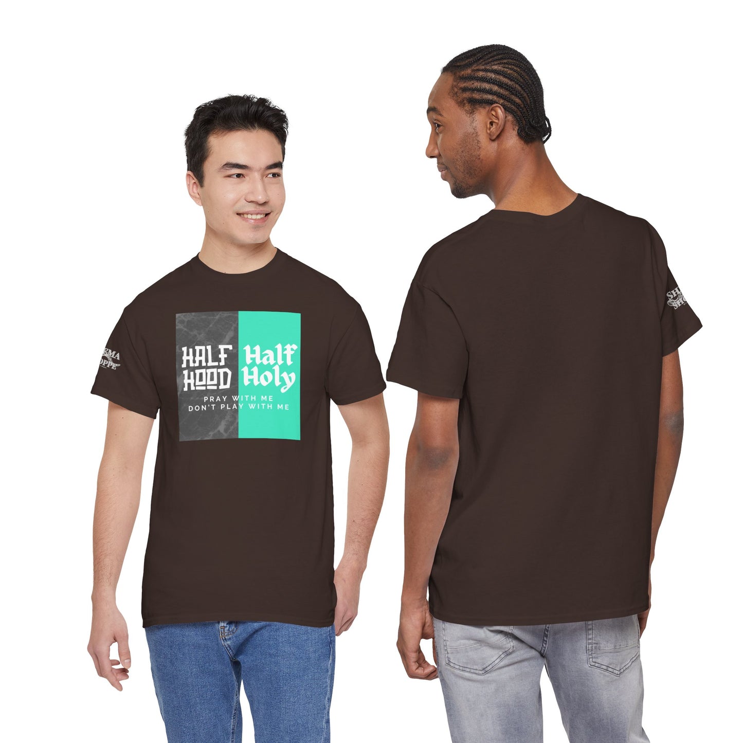 Half Hood/Half Holy Unisex Heavy Cotton Tee