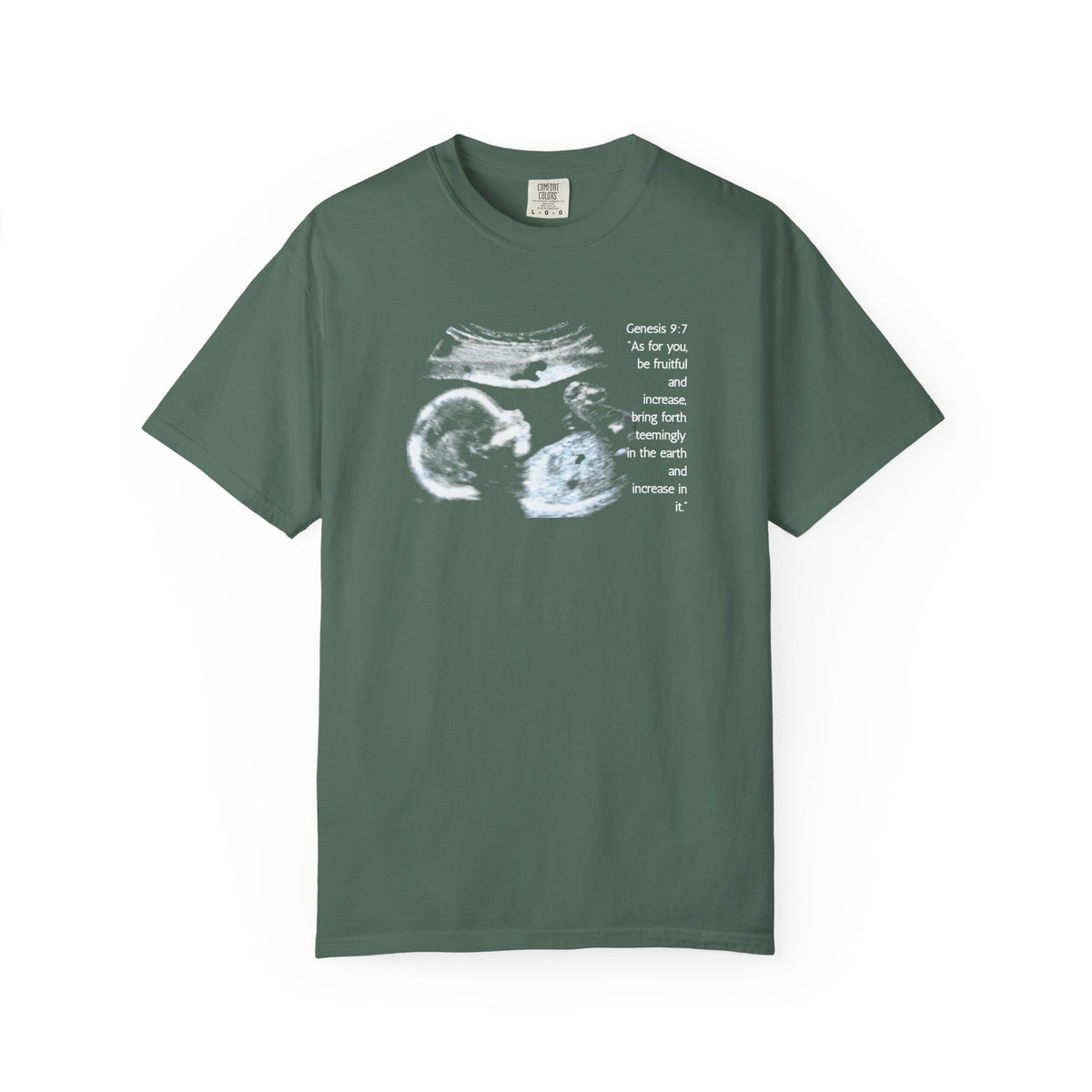 Pregnancy Support Tee - Ultrasound Bible Verse