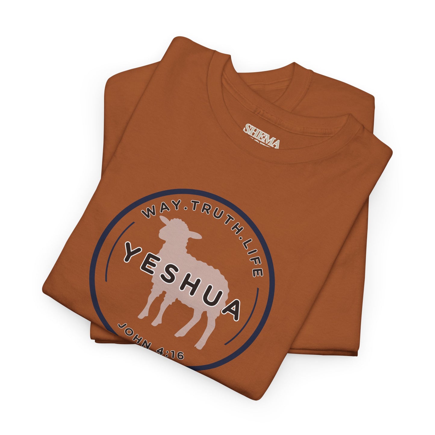 Yeshua 'Way, Truth, Life' Heavy Cotton Graphic Tee