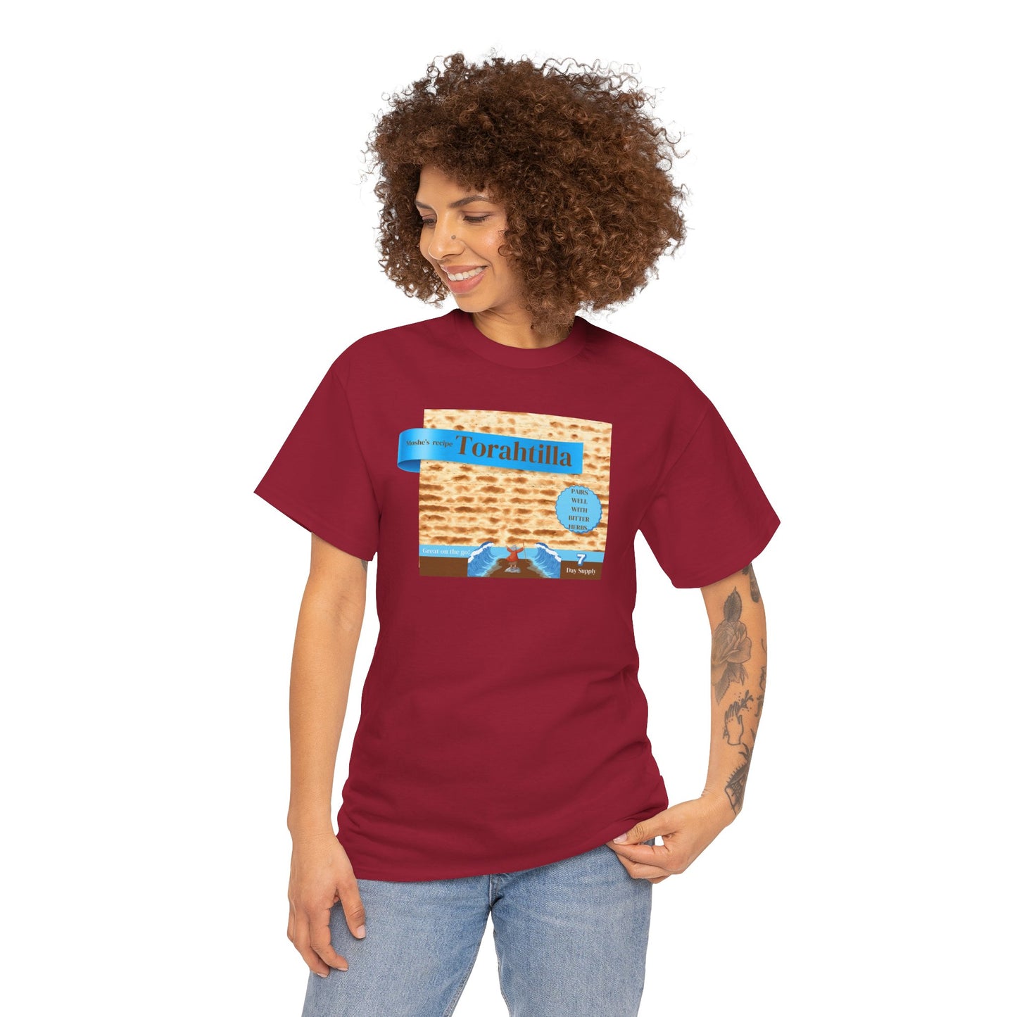 Passover Matzo Unisex Tee - Moshe's Recipe Torahtillas Cotton Funny Shirt