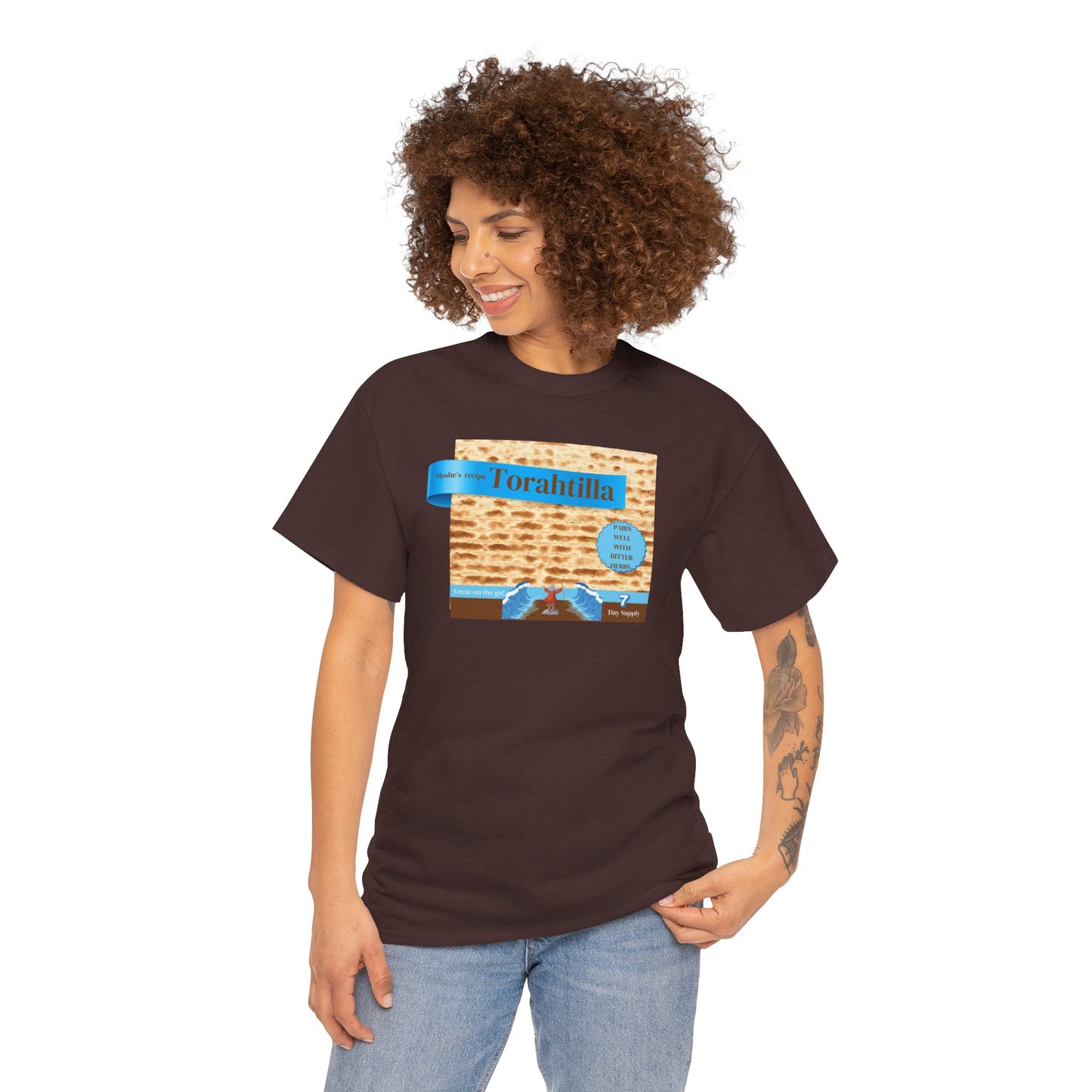 Passover Matzo Unisex Tee - Moshe's Recipe Torahtillas Cotton Funny Shirt