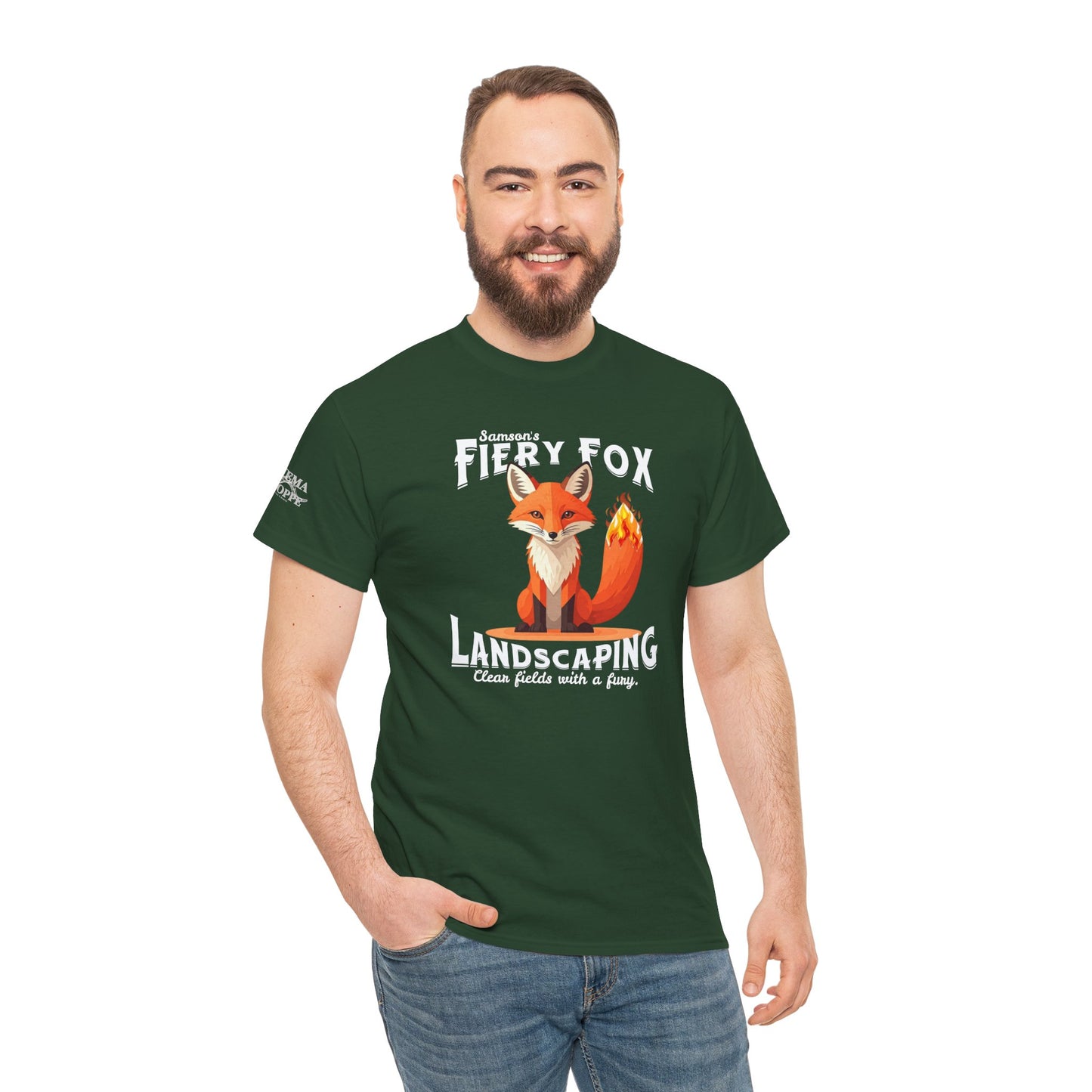 Fiery Fox Landscaping Unisex Heavy Cotton Tee - dark shades