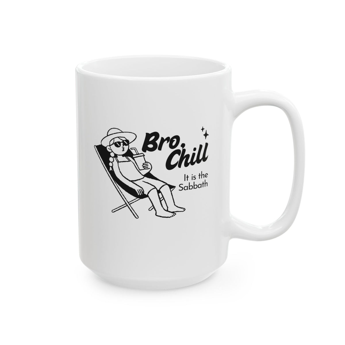 Chill Bro Shabbat Shalom Ceramic Mug