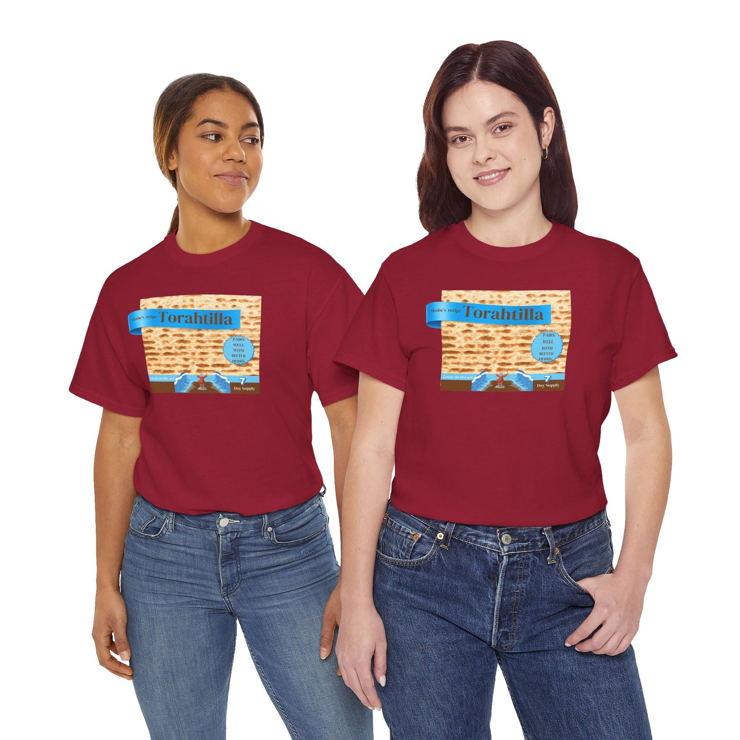 Passover Matzo Unisex Tee - Moshe's Recipe Torahtillas Cotton Funny Shirt