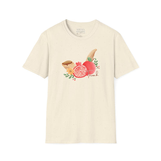 Yom Teruah Softstyle T-Shirt - Biblical Feast of Trumpets Design