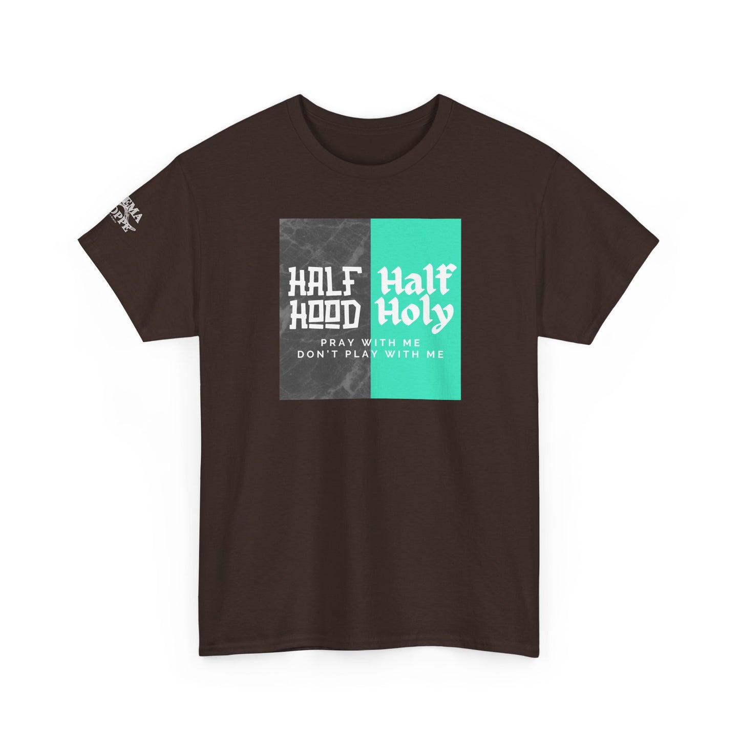 Half Hood/Half Holy Unisex Heavy Cotton Tee