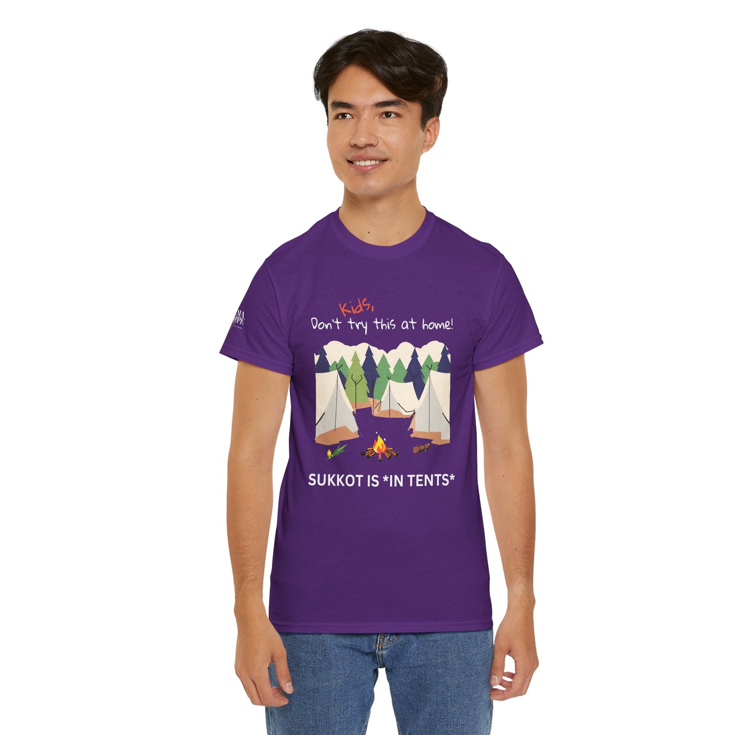 Kids, Don't Try This At Home Sukkot Shirt, dark colors