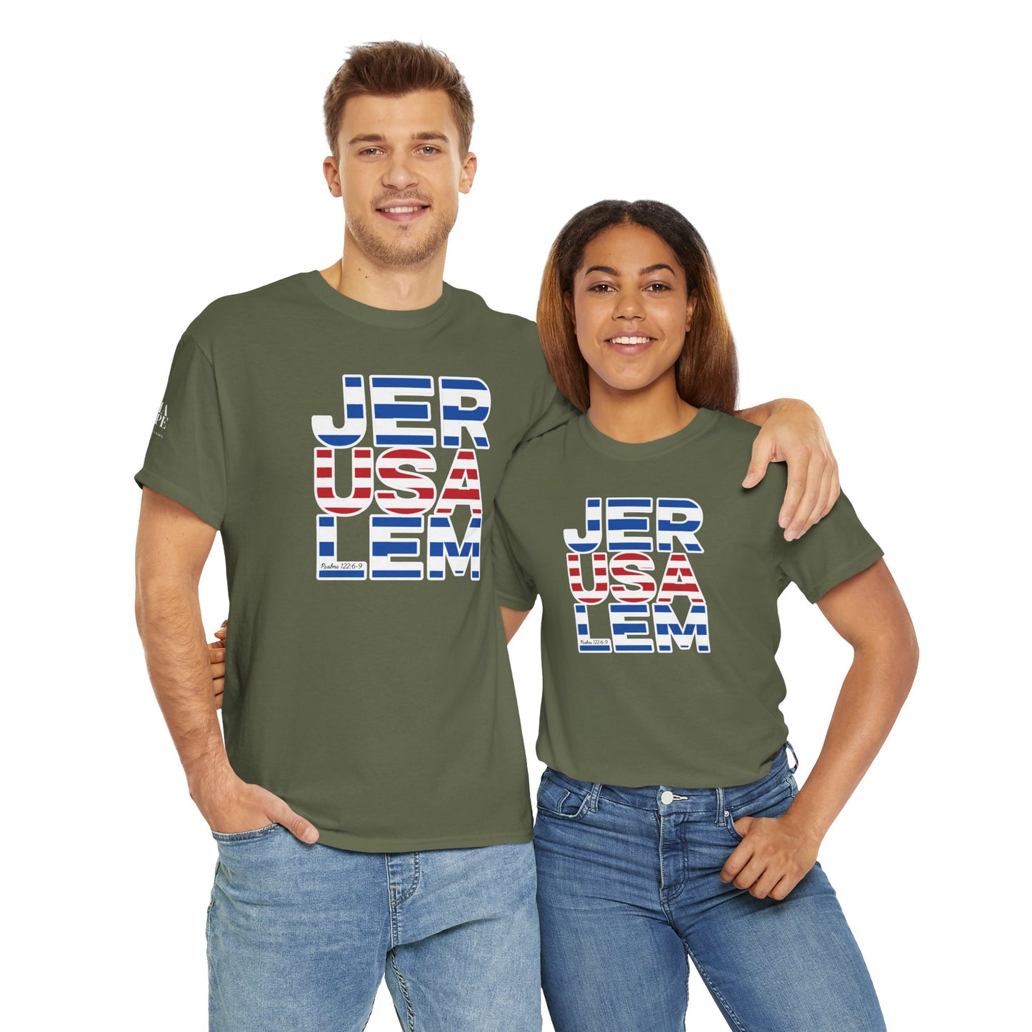 JerUSAlem Psalms 122:6-9 Unisex Tee Patriotic T-Shirt Solidarity