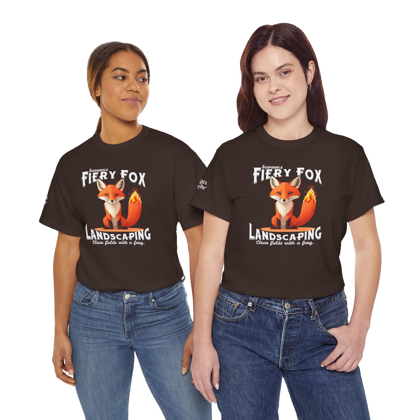 Fiery Fox Landscaping Unisex Heavy Cotton Tee - dark shades