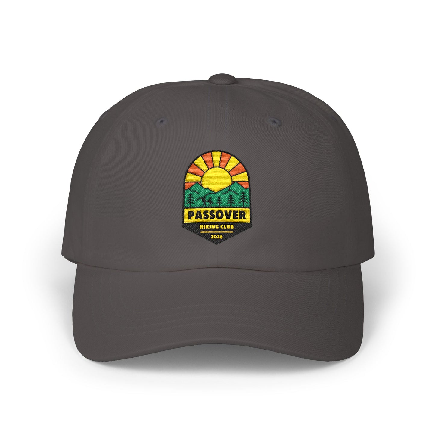 Passover Hiking Club Embroidered Dad Cap — 100% Cotton Bible Humor