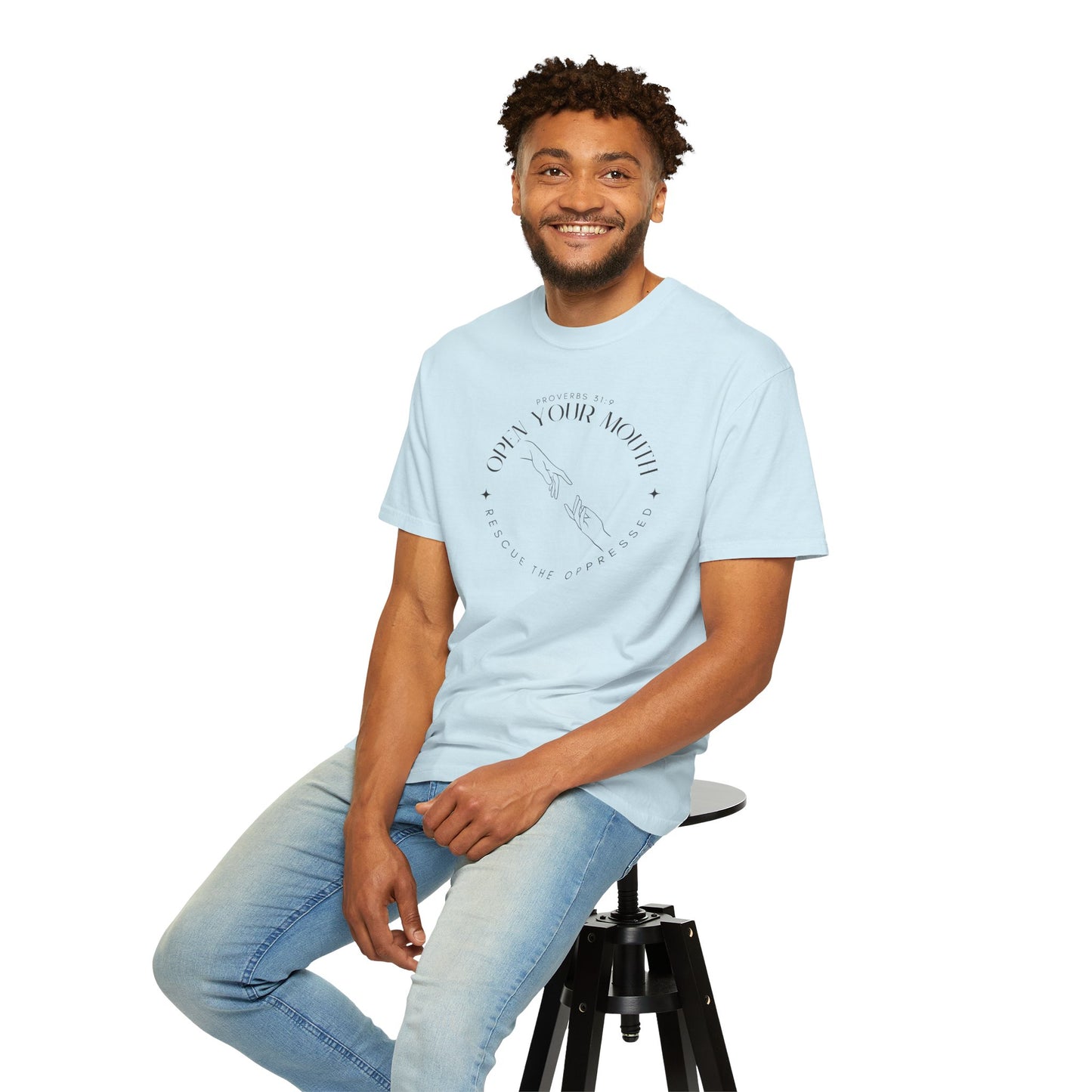 Proverbs 31:9 Unisex T-shirt - Speak Up Against Human Trafficking - 100% Cotton