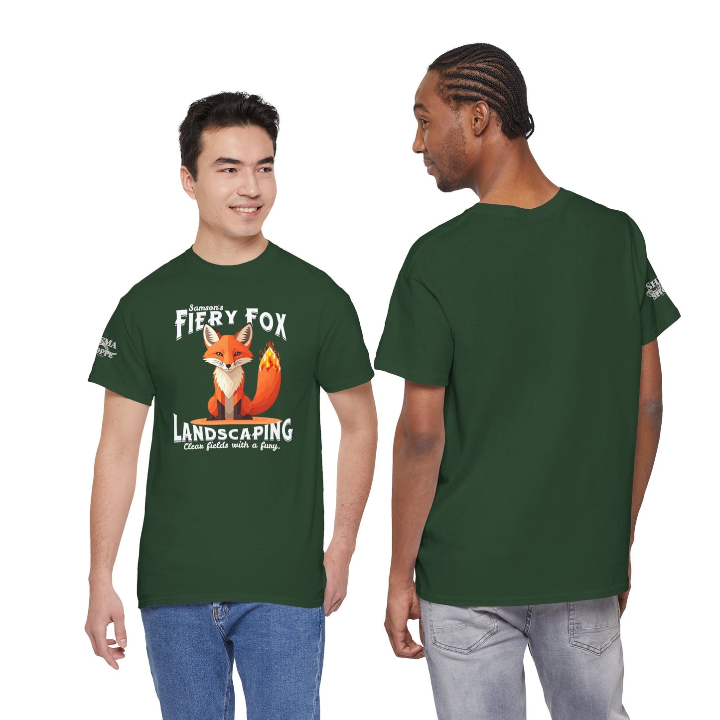 Fiery Fox Landscaping Unisex Heavy Cotton Tee - dark shades