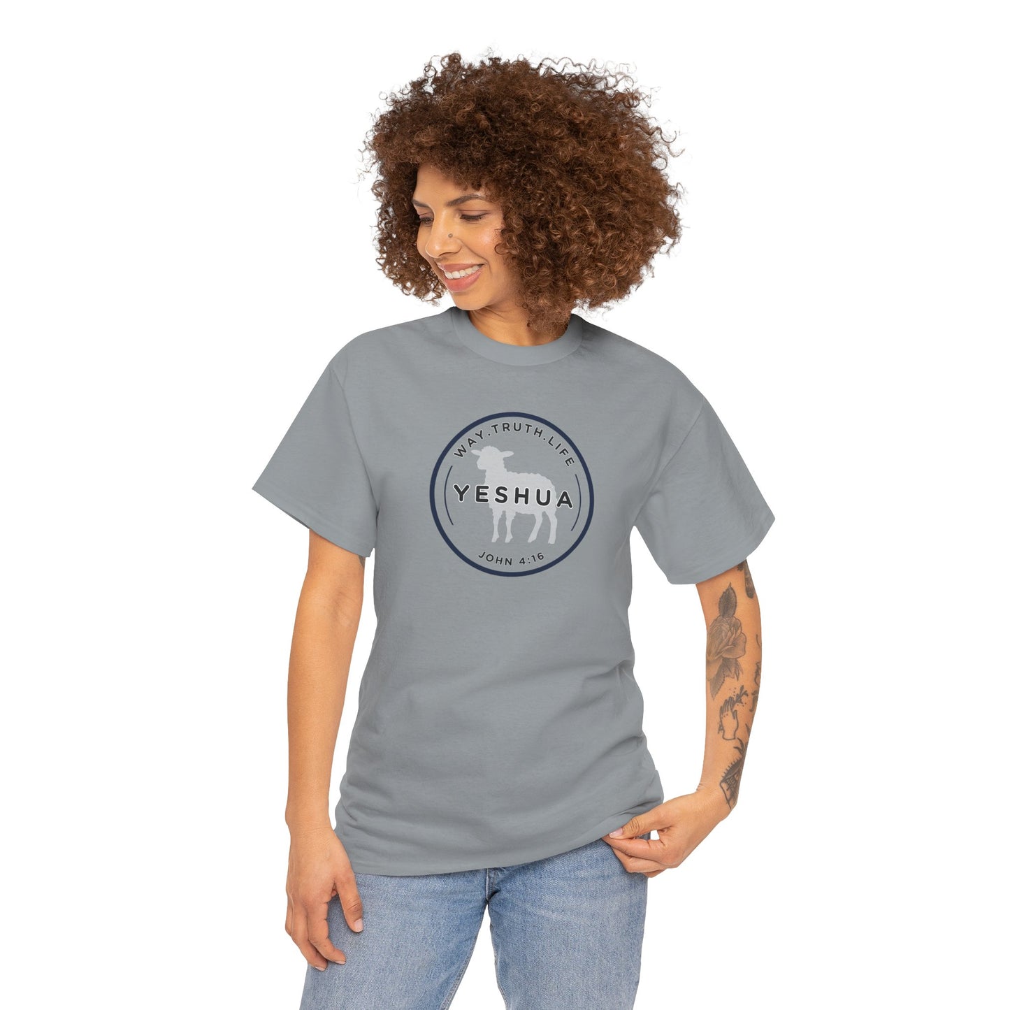 Yeshua 'Way, Truth, Life' Heavy Cotton Graphic Tee
