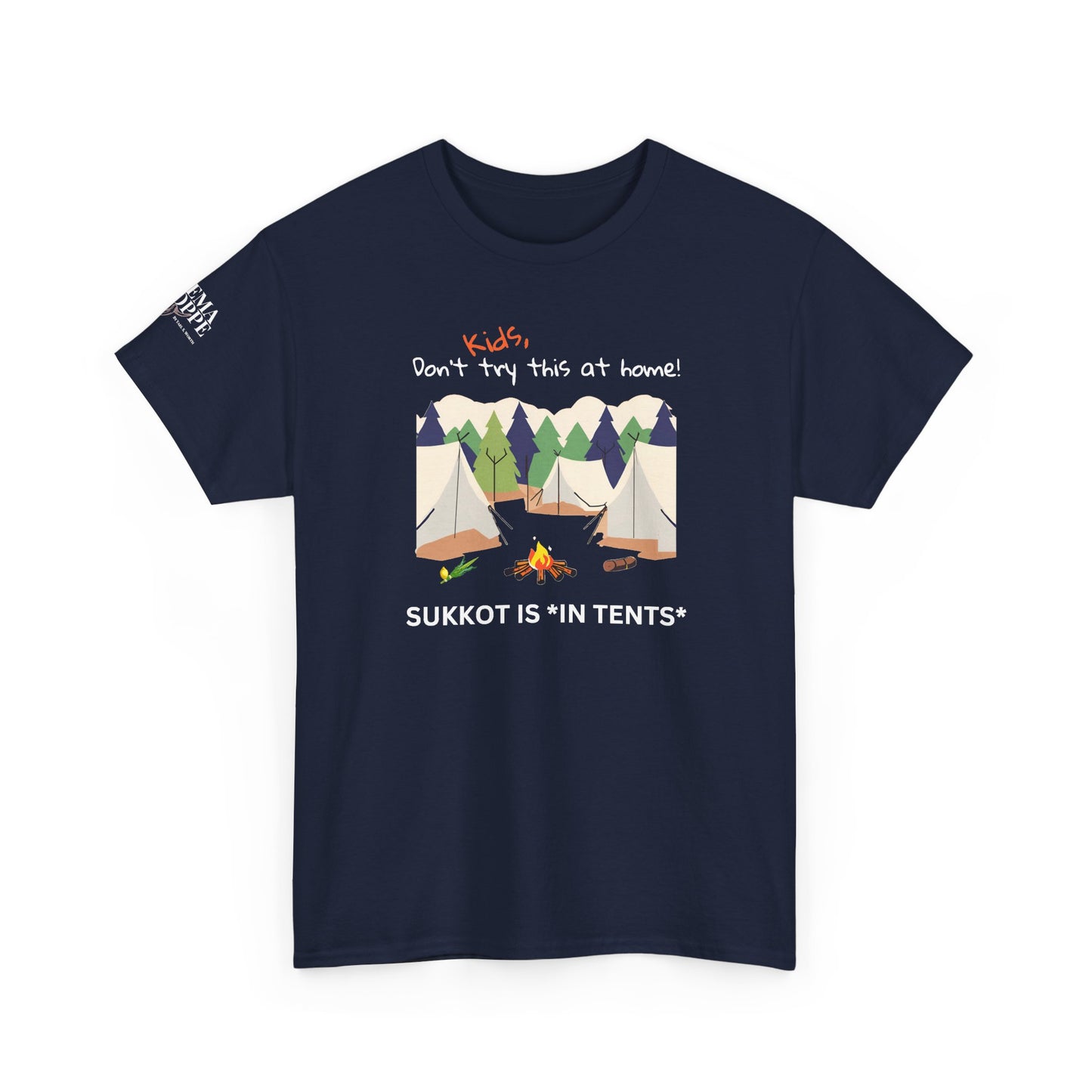 Kids, Don't Try This At Home Sukkot Shirt (dark colors)