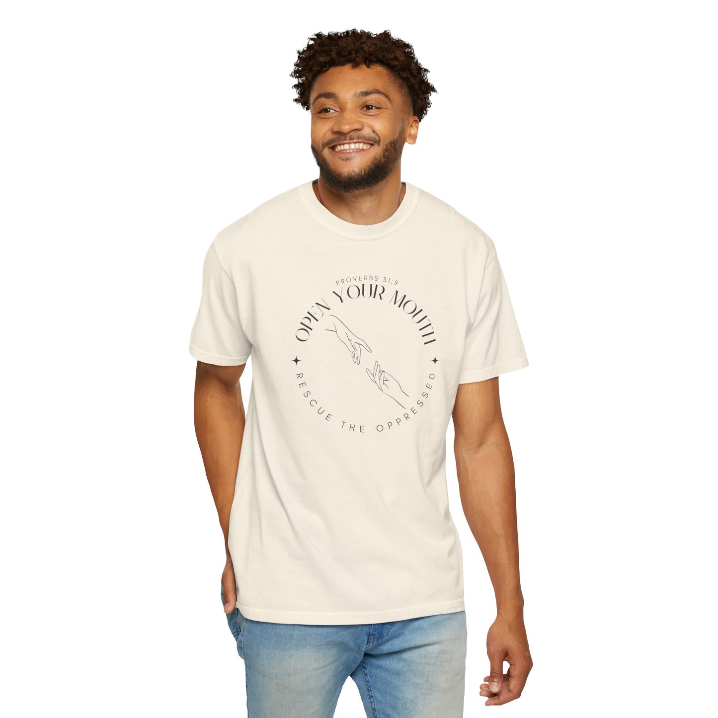 Proverbs 31:9 Unisex T-shirt - Speak Up Against Human Trafficking - 100% Cotton