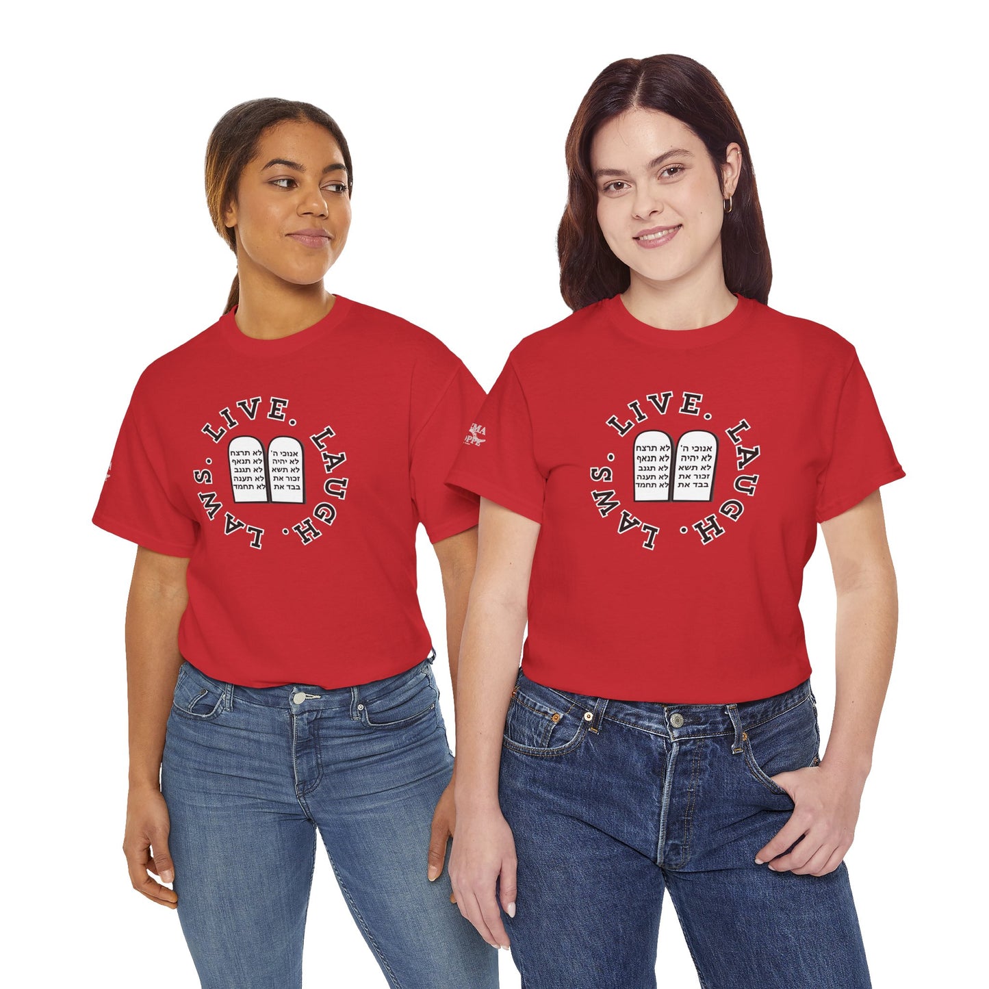 Live Laugh Laws T‑Shirt — Legal Humor Tee with Open Book Graphic