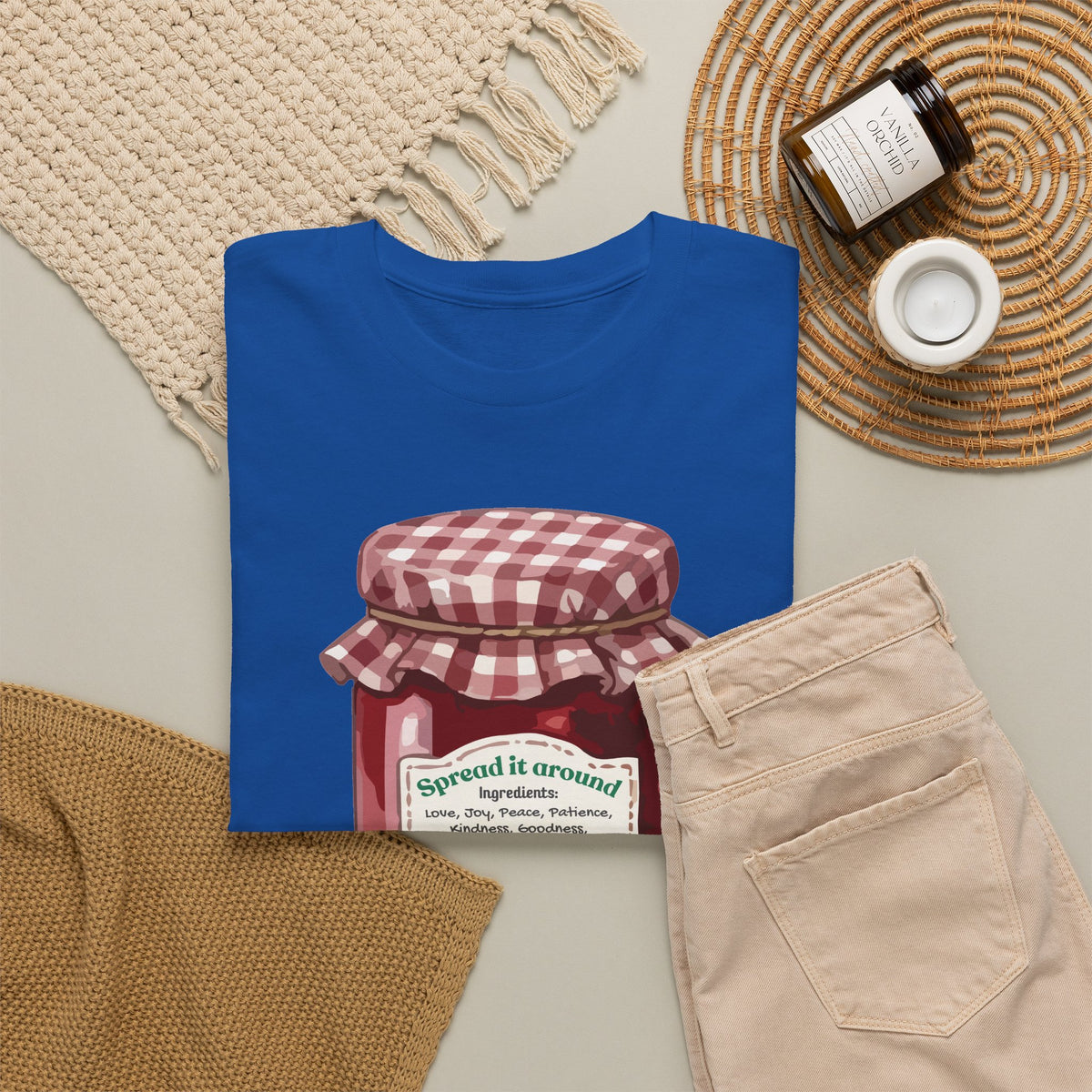 Fruit Of The Spirit Graphic Tee — Vintage Preserves "Spread it Around" T‑Shirt Galations