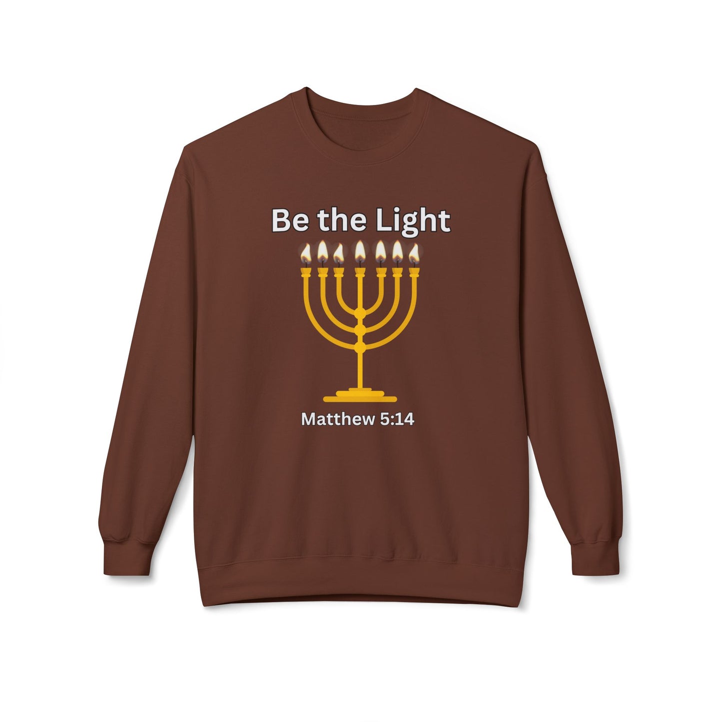 Be The Light Unisex Midweight Softstyle Fleece Crewneck Sweatshirt