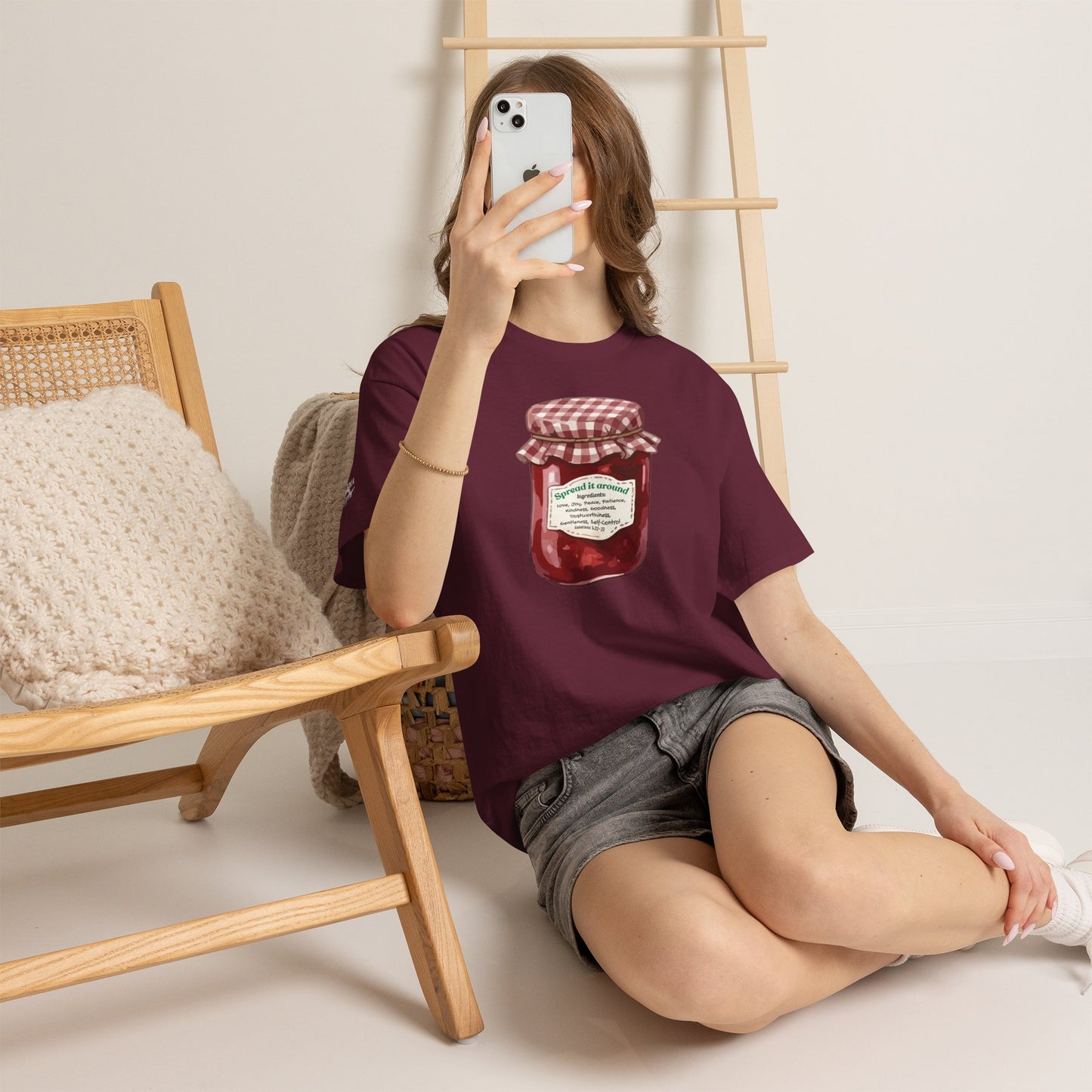 Fruit Of The Spirit Graphic Tee — Vintage Preserves "Spread it Around" T‑Shirt Galations