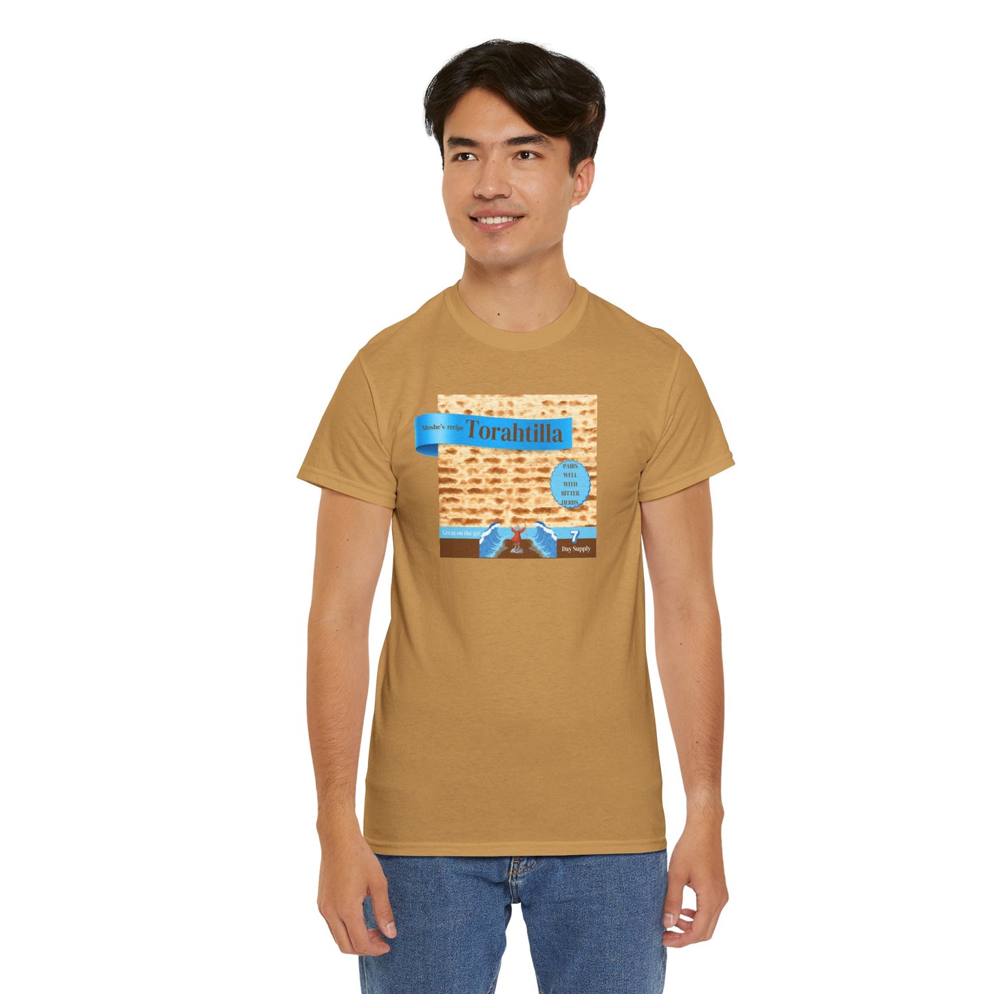 Passover Matzo Unisex Tee - Moshe's Recipe Torahtillas Cotton Funny Shirt