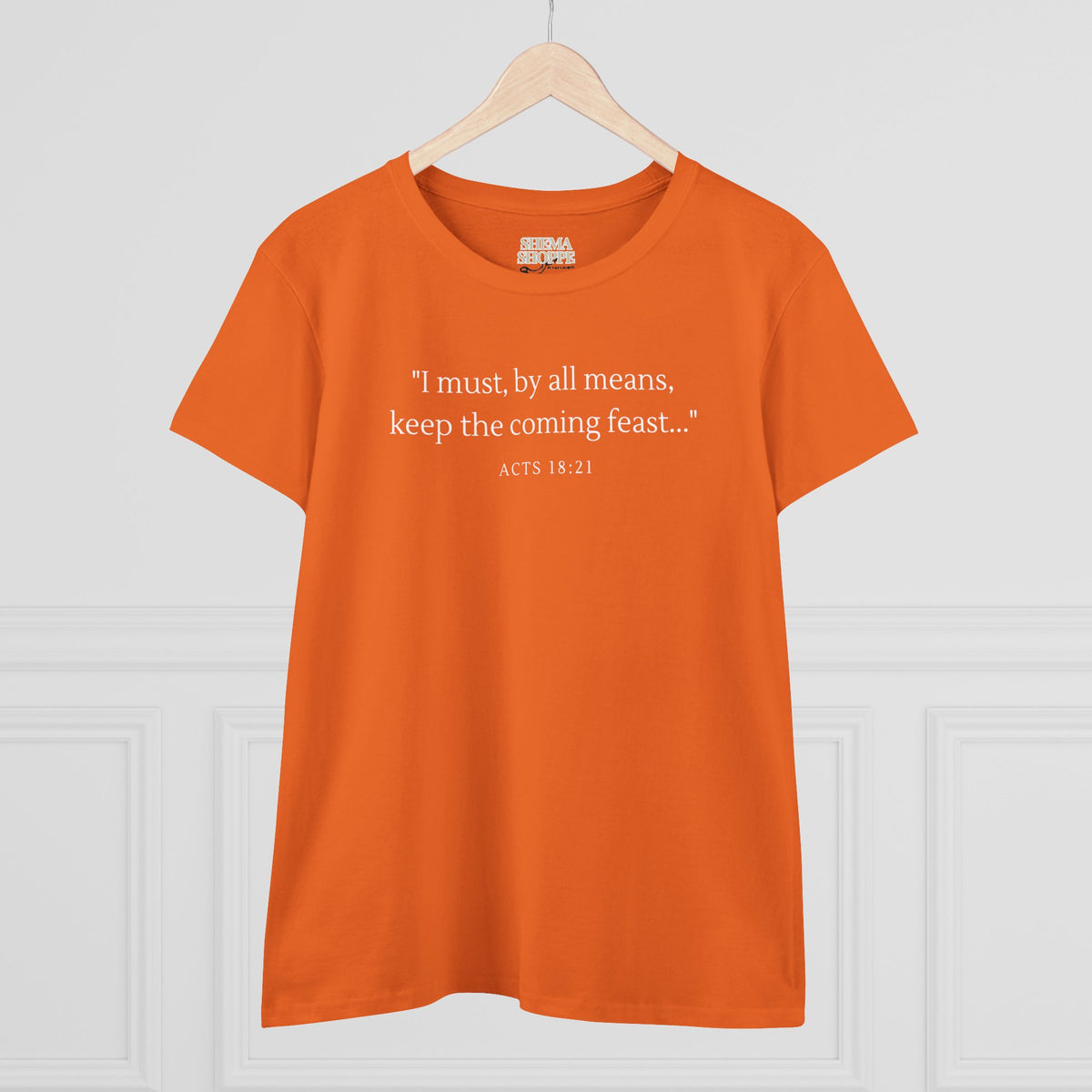 Acts Keep The Feast Women's Midweight Cotton Tee