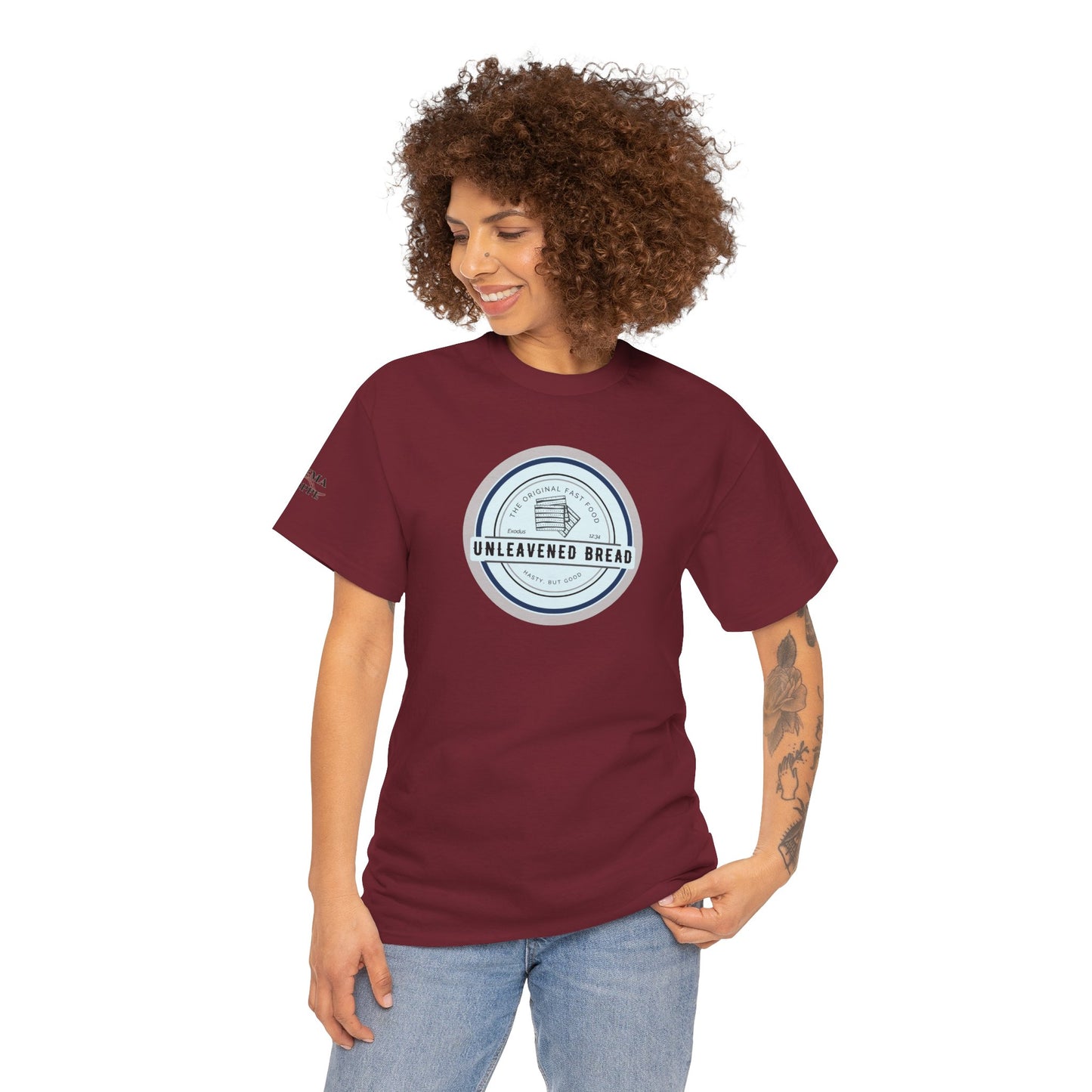 Unleavened Bread Matzo T-Shirt — "Hasty but Good" Passover Biblical Humor Tee