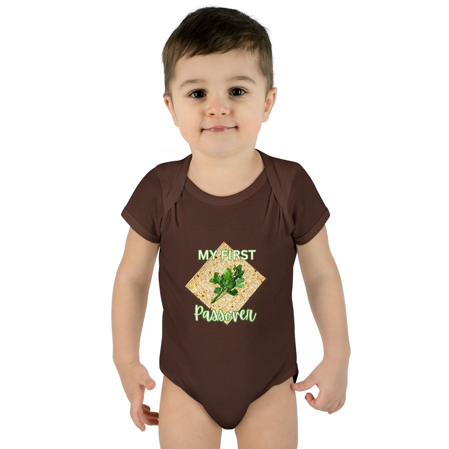 Baby Bodysuit - "My First Passover" Infant Onesie (Cute Unleavened Bread Lover Gift)