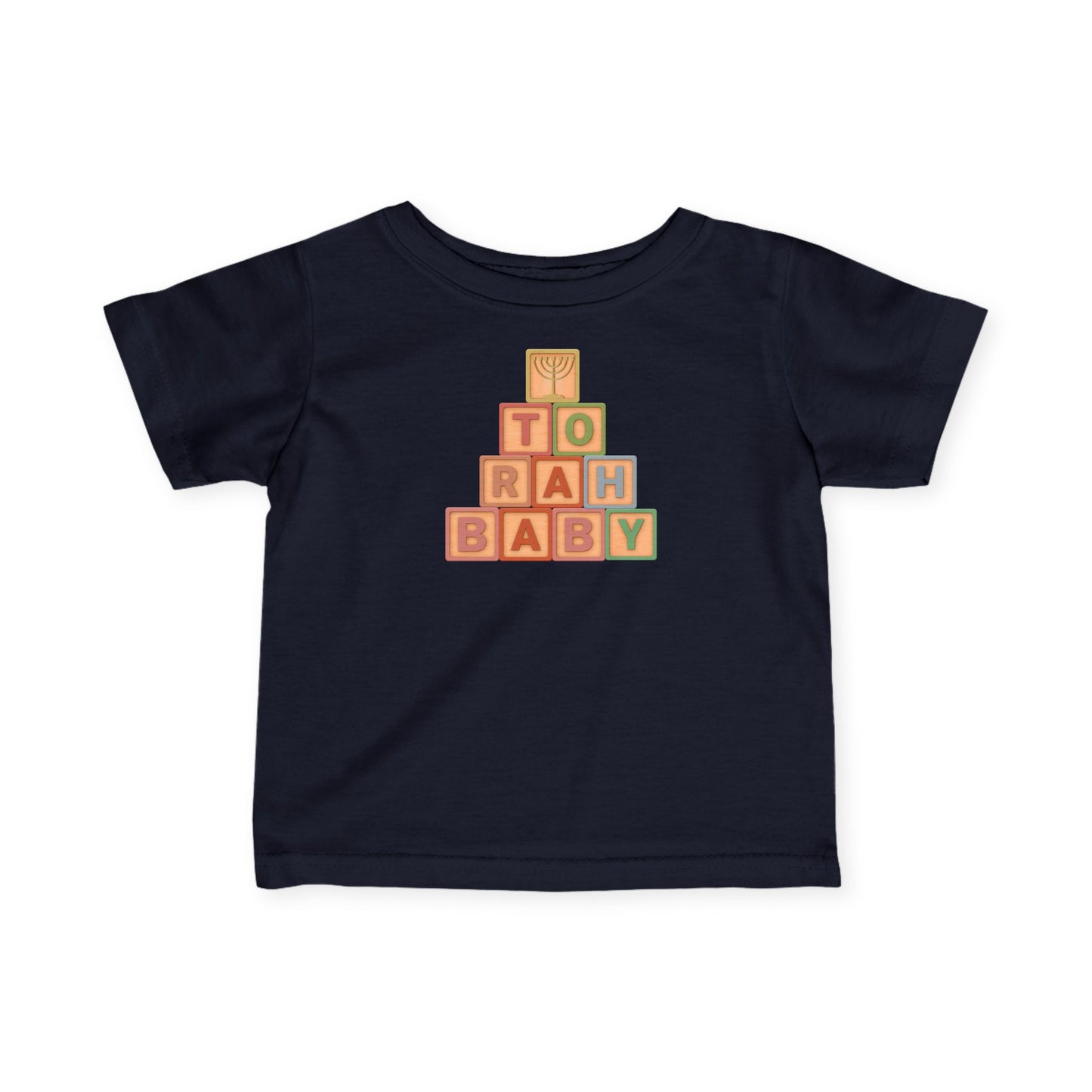 Infant Tee — 'Torah Baby' Wooden Block Baby Shirt, Messianic Newborn Gift (Canada)