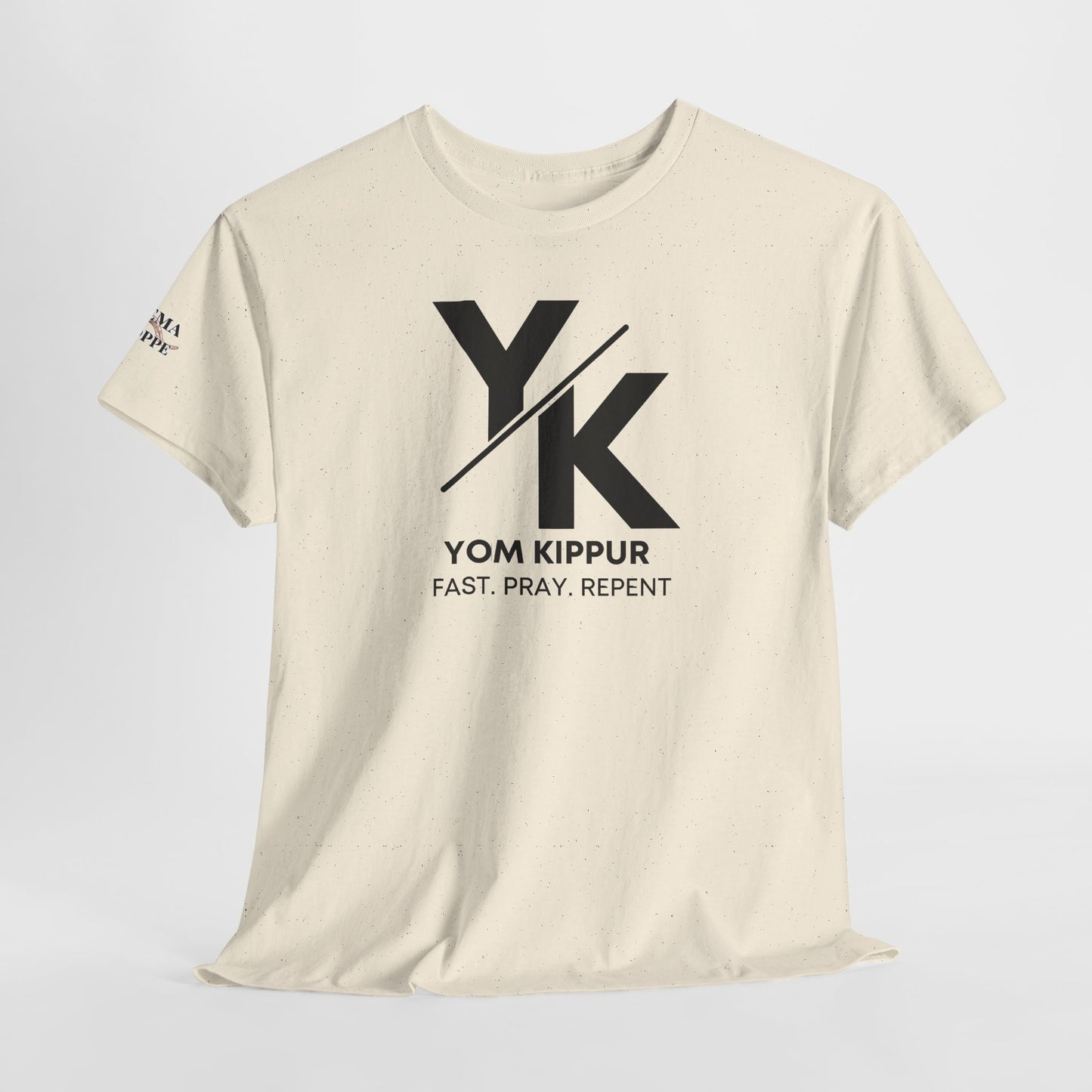 Yom Kippur Tee - "YK" Logo with "Fast. Pray. Repent." Set-Apart Biblical Day of Atonement T-Shirt