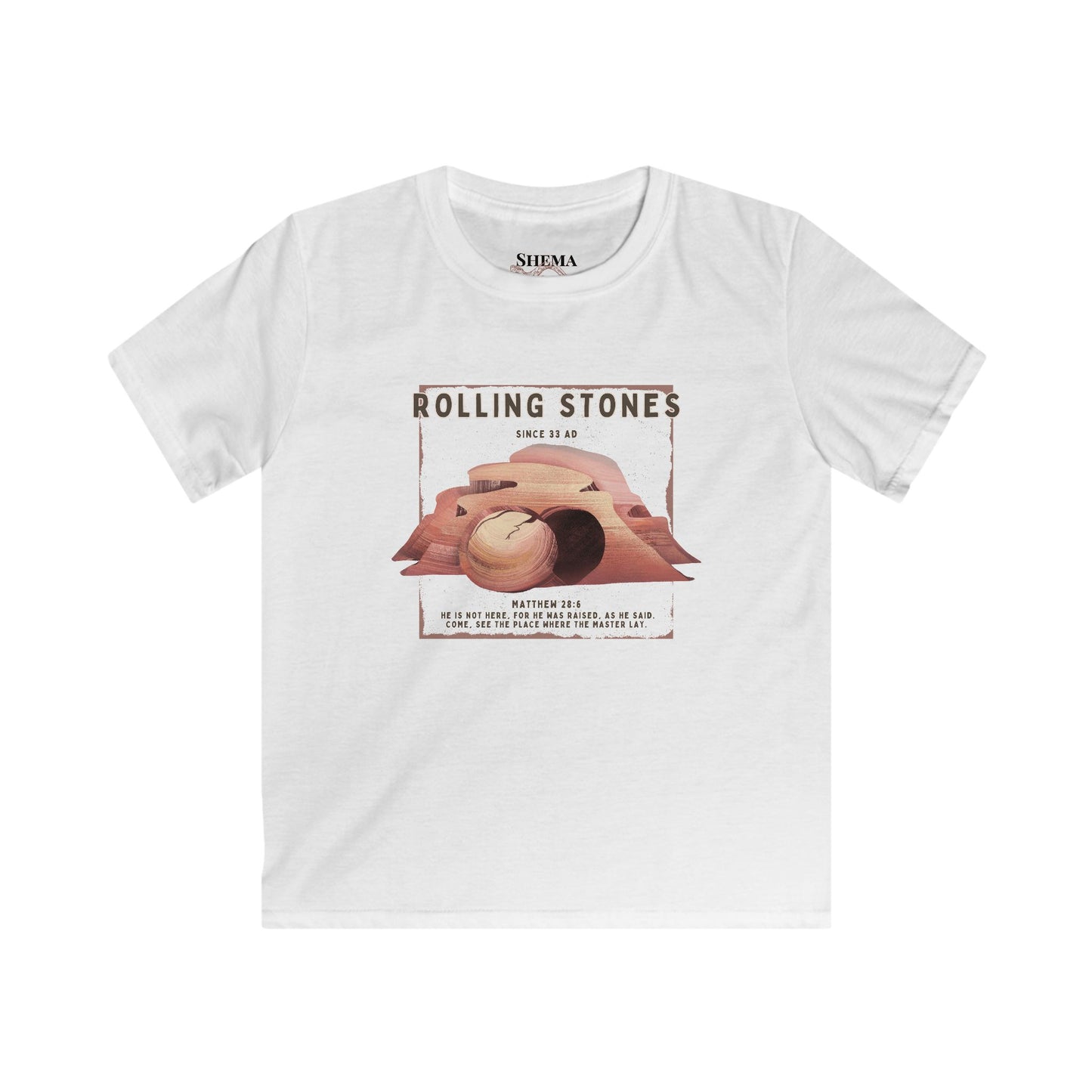 Youth Rolling Stones Since 33 AD Vintage Rock Shirt Desert Graphic Kid's Tee