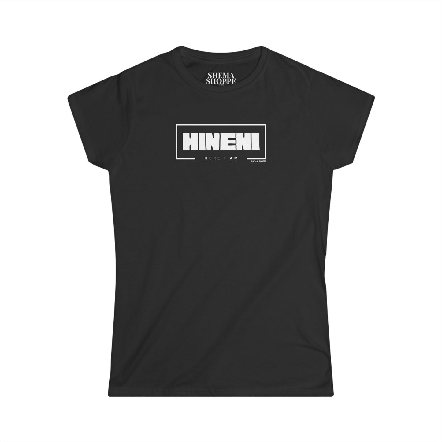 HINENI, Motivational Shirt, Softstyle Fashion, Everyday Wear, Gift for Her, Spiritual Apparel, Bible Inspired Tee