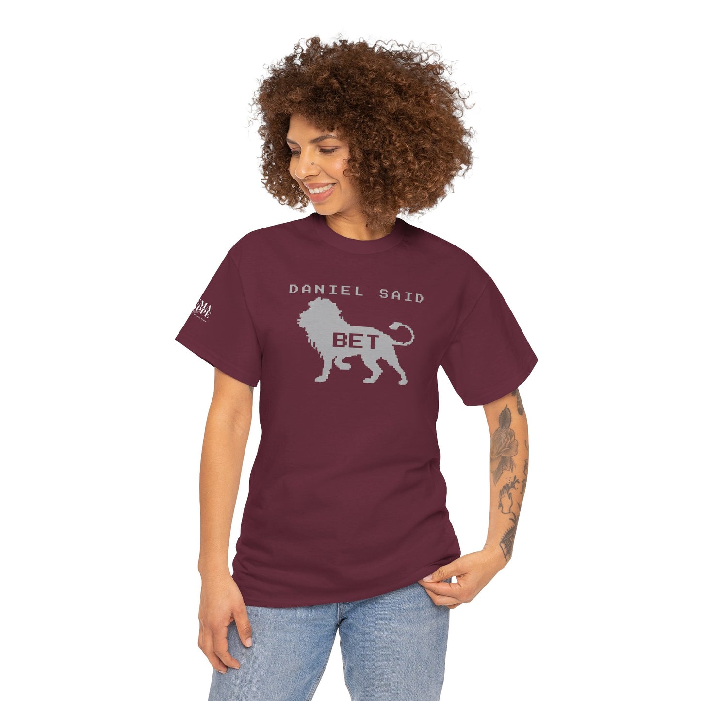'Daniel Said Bet' Graphic Lion Tee Hebrew Hahas