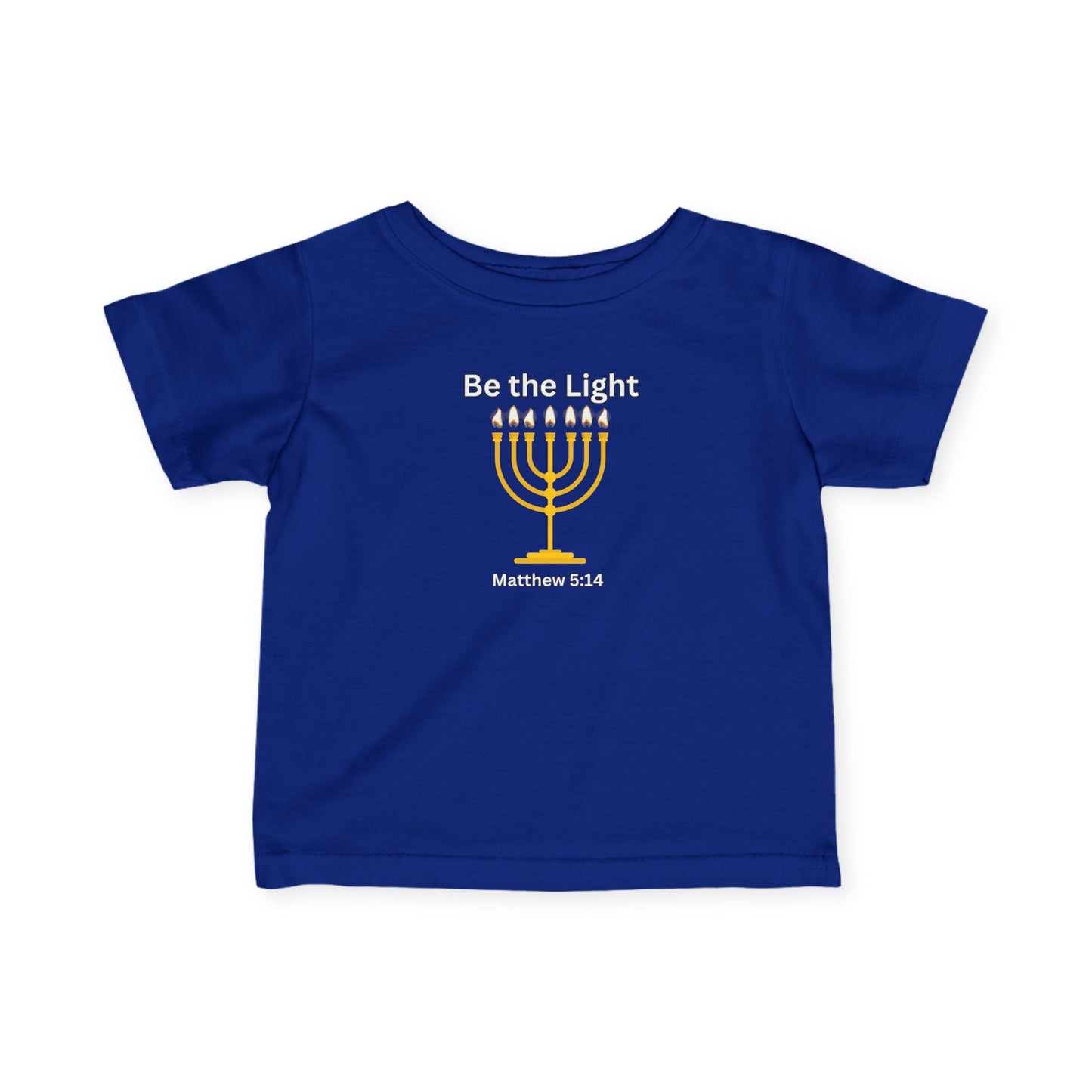 Be The Light Menorah Infant Fine Jersey Tee