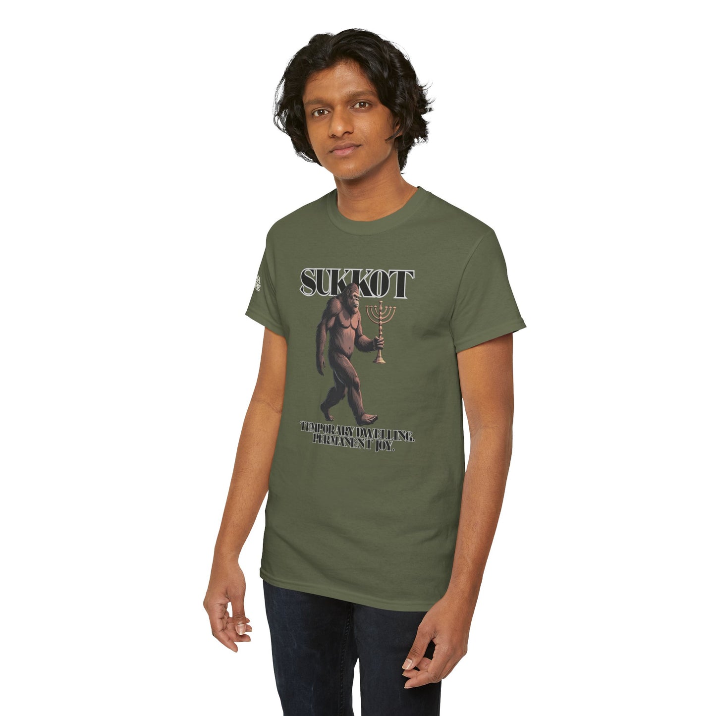 Sukkot Bigfoot Menorah Joy Legendary Shirt