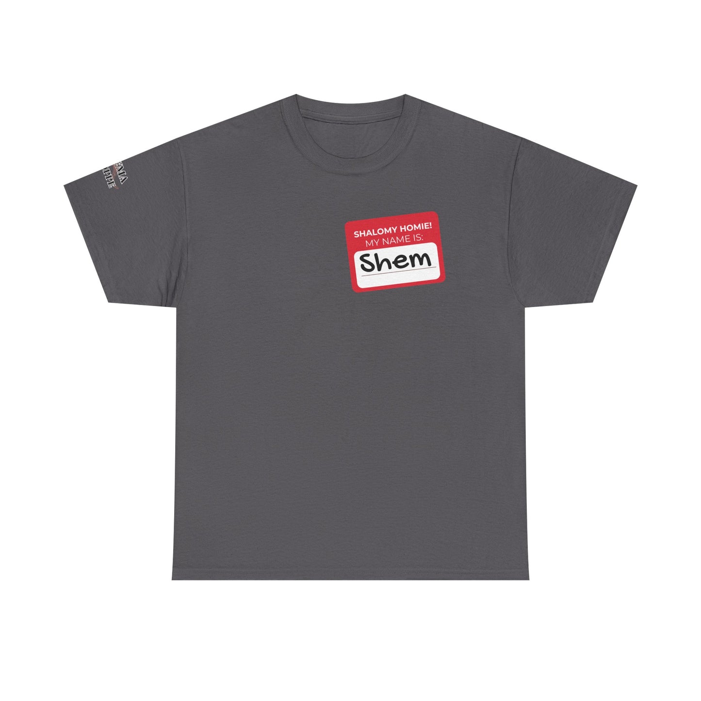 Personalizable Shalomy Homies! Name Tag Unisex Heavy Cotton Tee