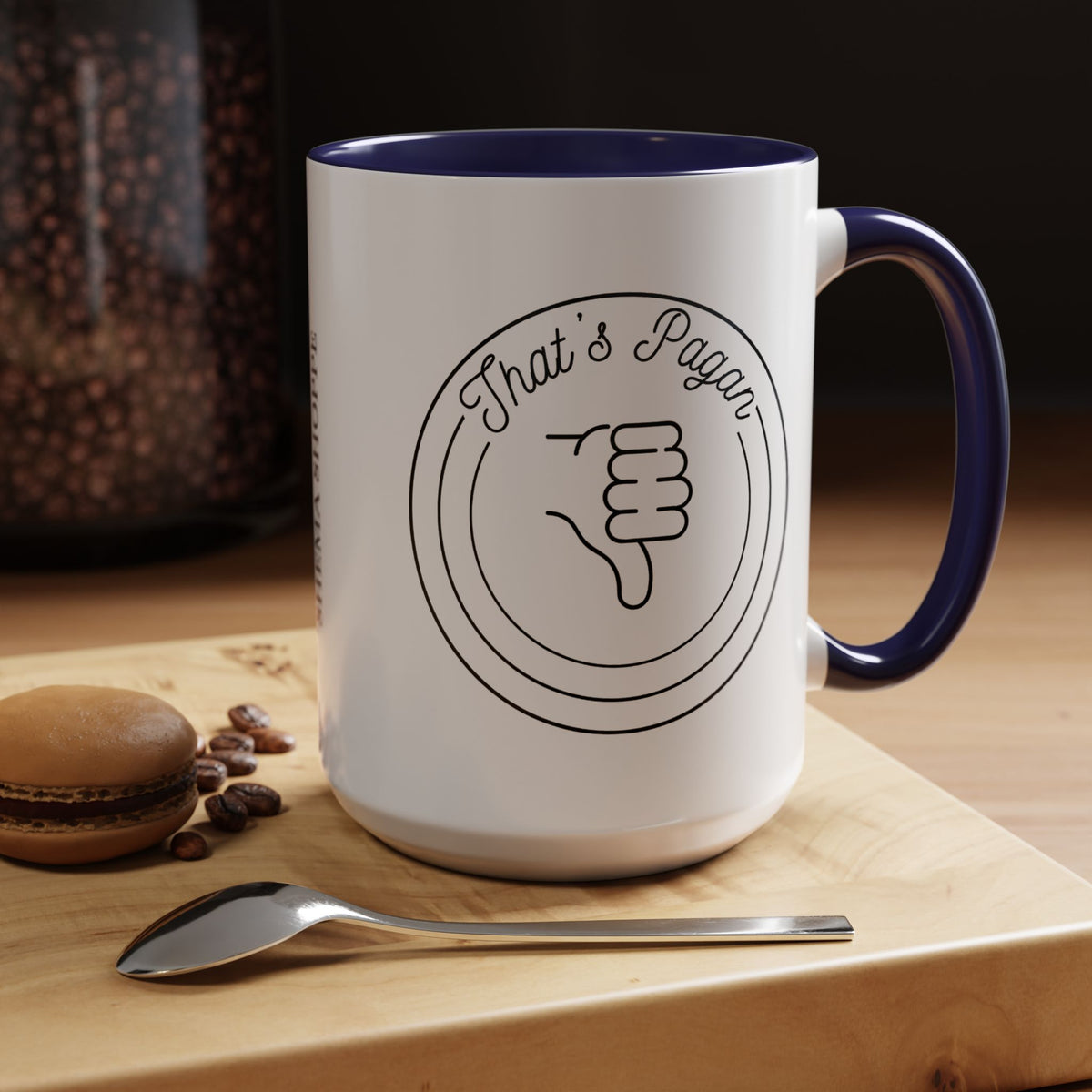 That's Pagan Thumbs Down Accent Coffee Mug