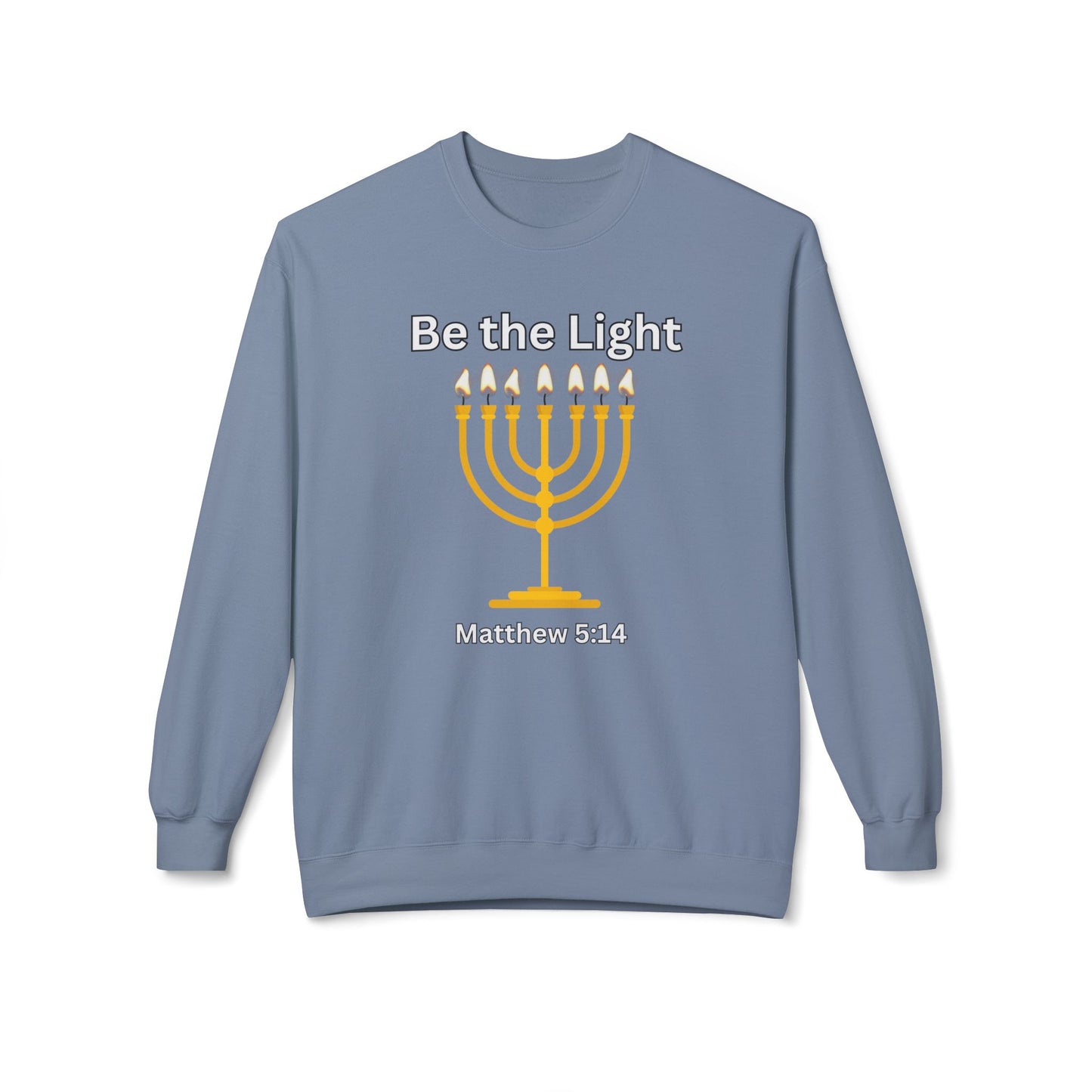 Be The Light Unisex Midweight Softstyle Fleece Crewneck Sweatshirt