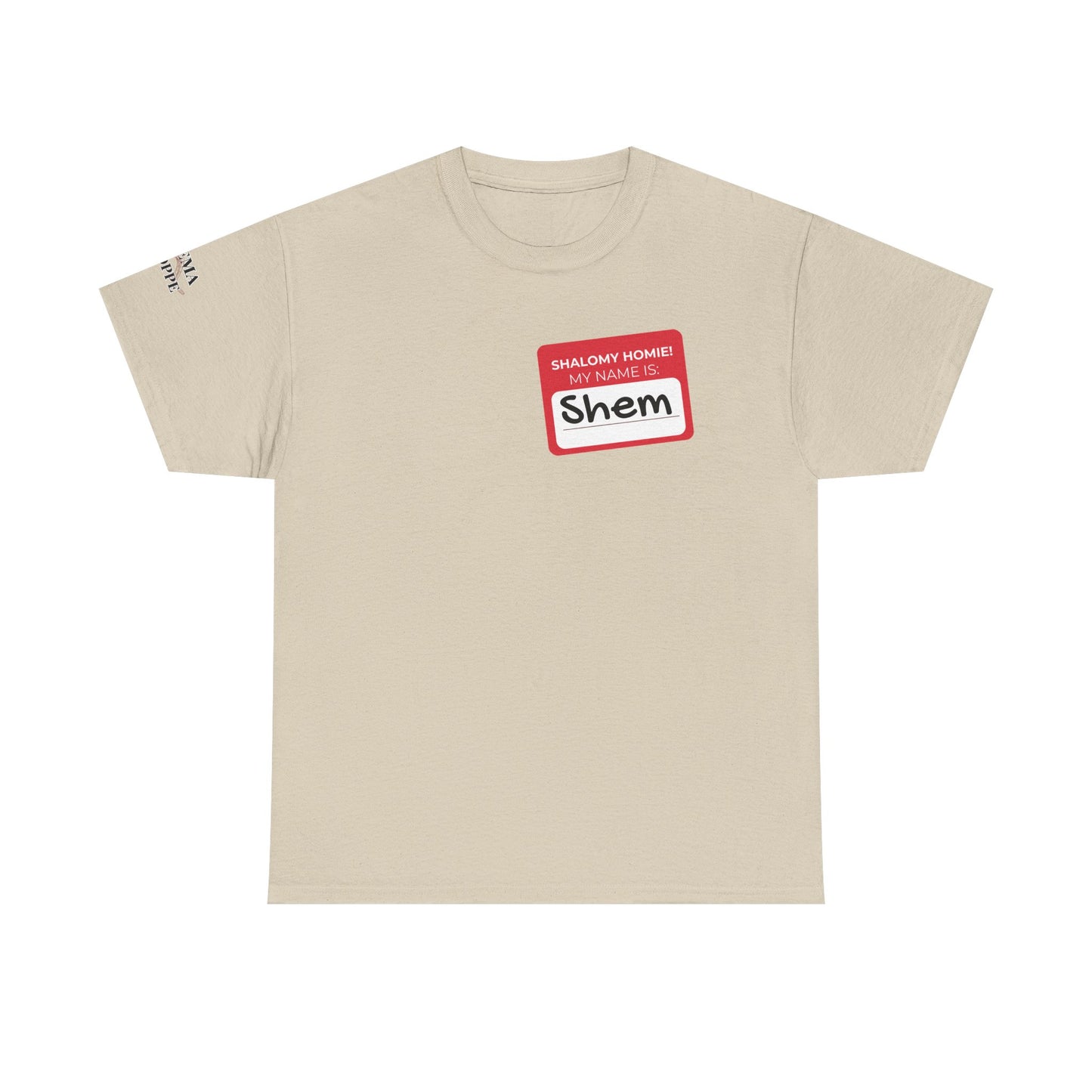 Personalizable Shalomy Homies! Name Tag Unisex Heavy Cotton Tee