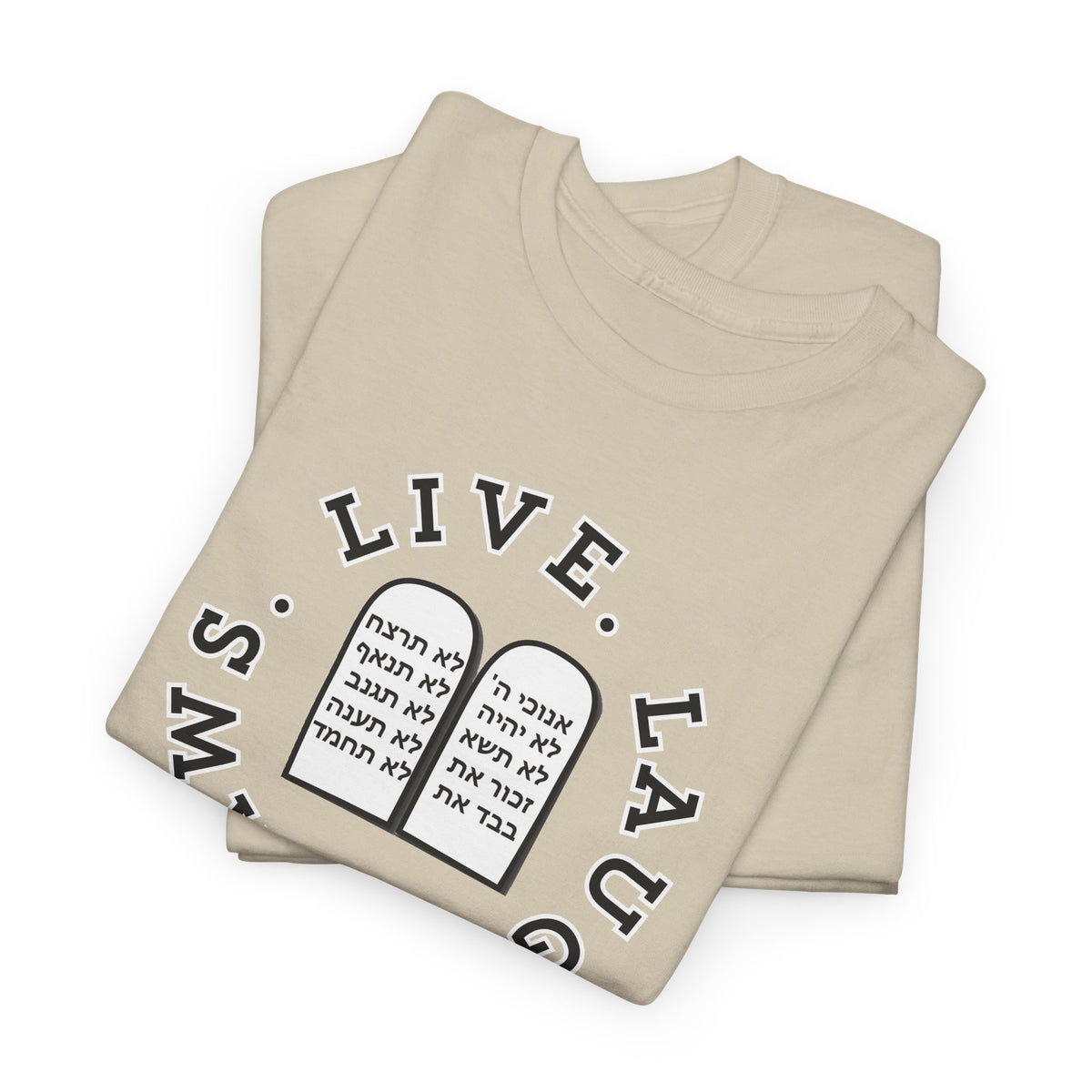 Live Laugh Laws T‑Shirt — Legal Humor Tee with Open Book Graphic
