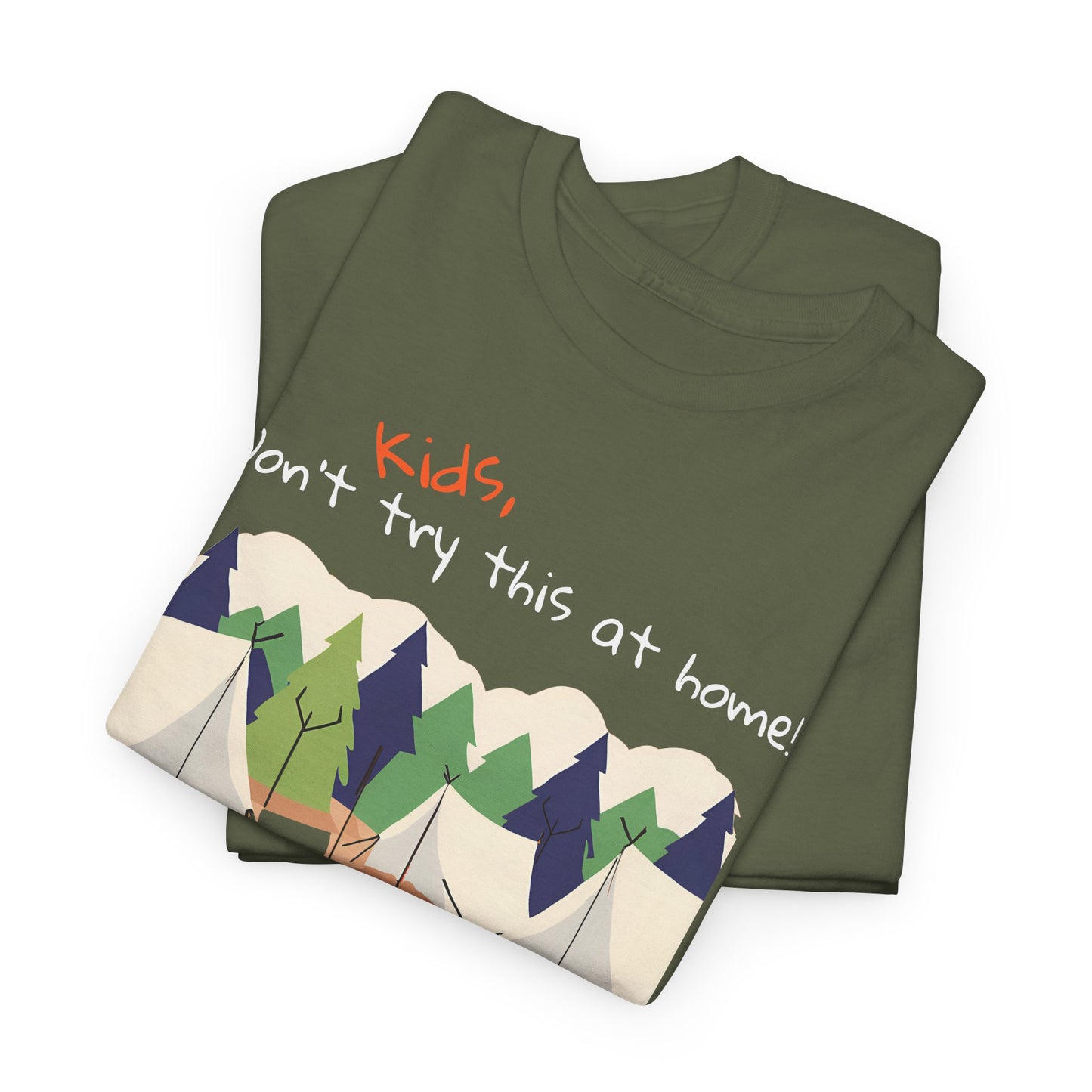 Personalized Kids, Don't Try This At Home Sukkot Shirt, dark colors