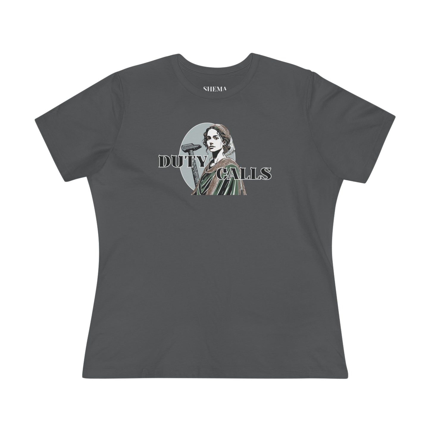 Duty Calls Yael Strong Woman Cotton Bible Shirt