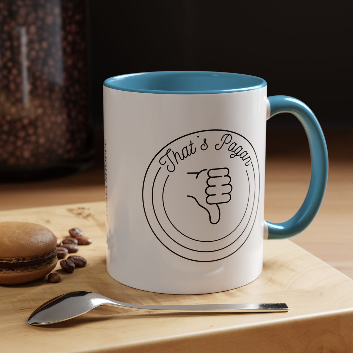 That's Pagan Thumbs Down Accent Coffee Mug