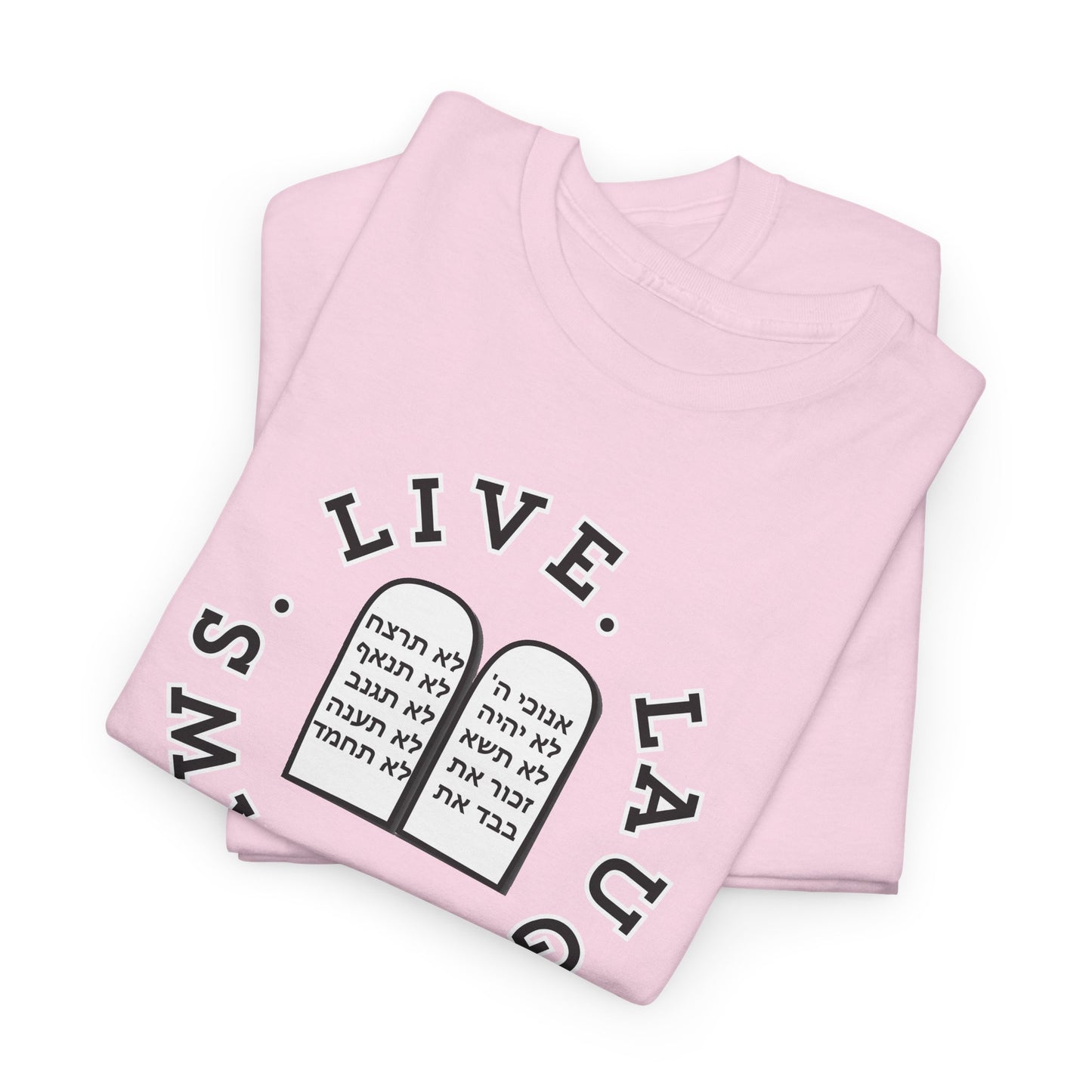Live Laugh Laws T‑Shirt — Legal Humor Tee with Open Book Graphic